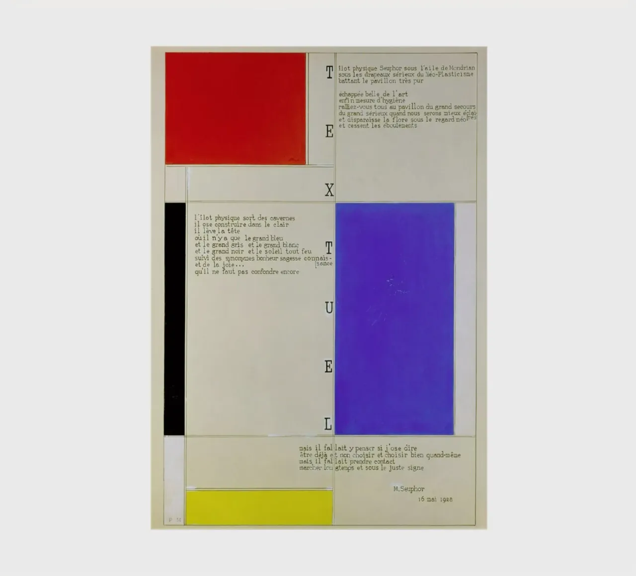 Mondrian - Textuel  (Text by M.Seuphor) notitieboek van ARTOTHEK