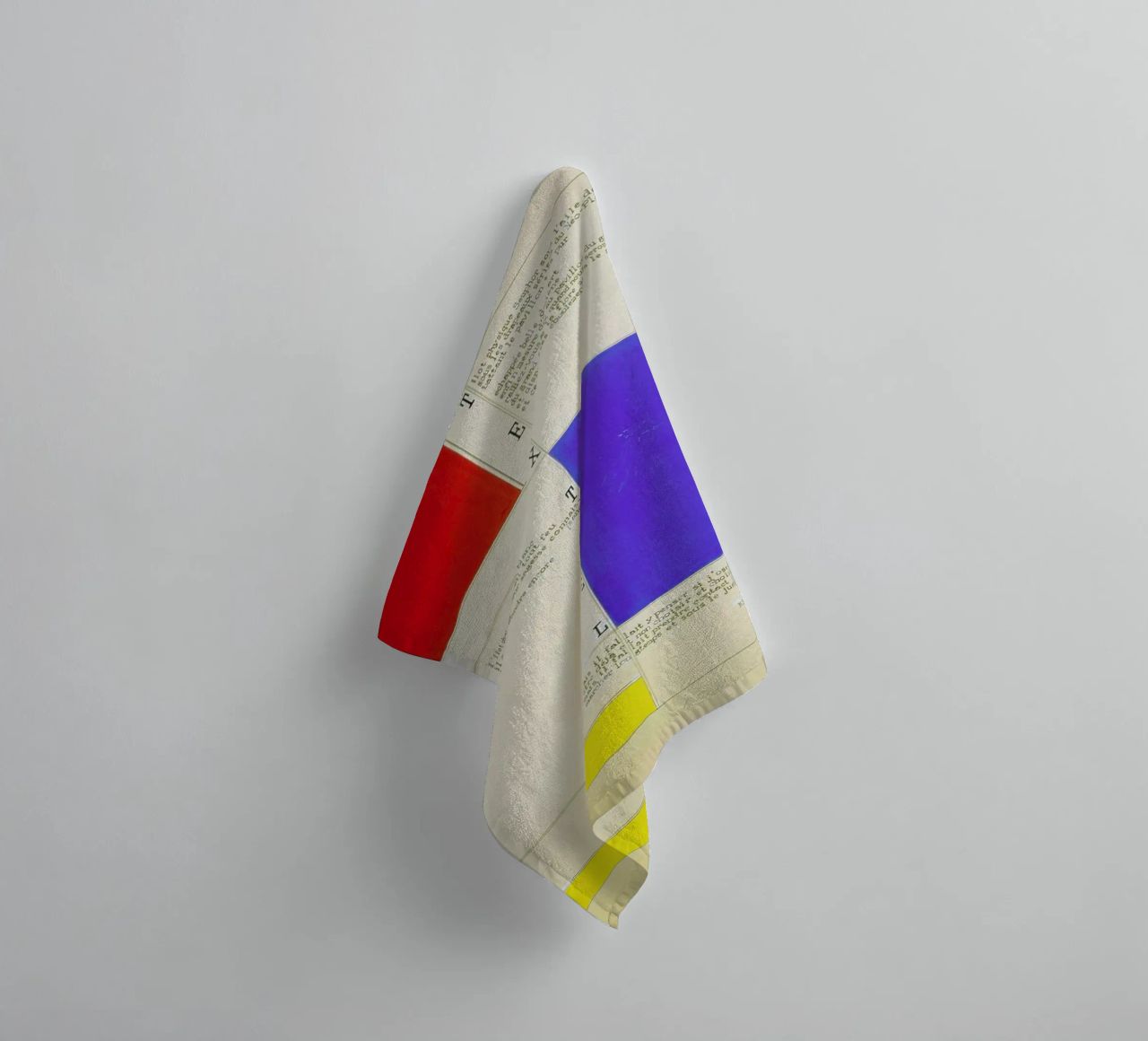 Mondrian - Textuel  (Text by M.Seuphor) asciugamano da bagno da ARTOTHEK