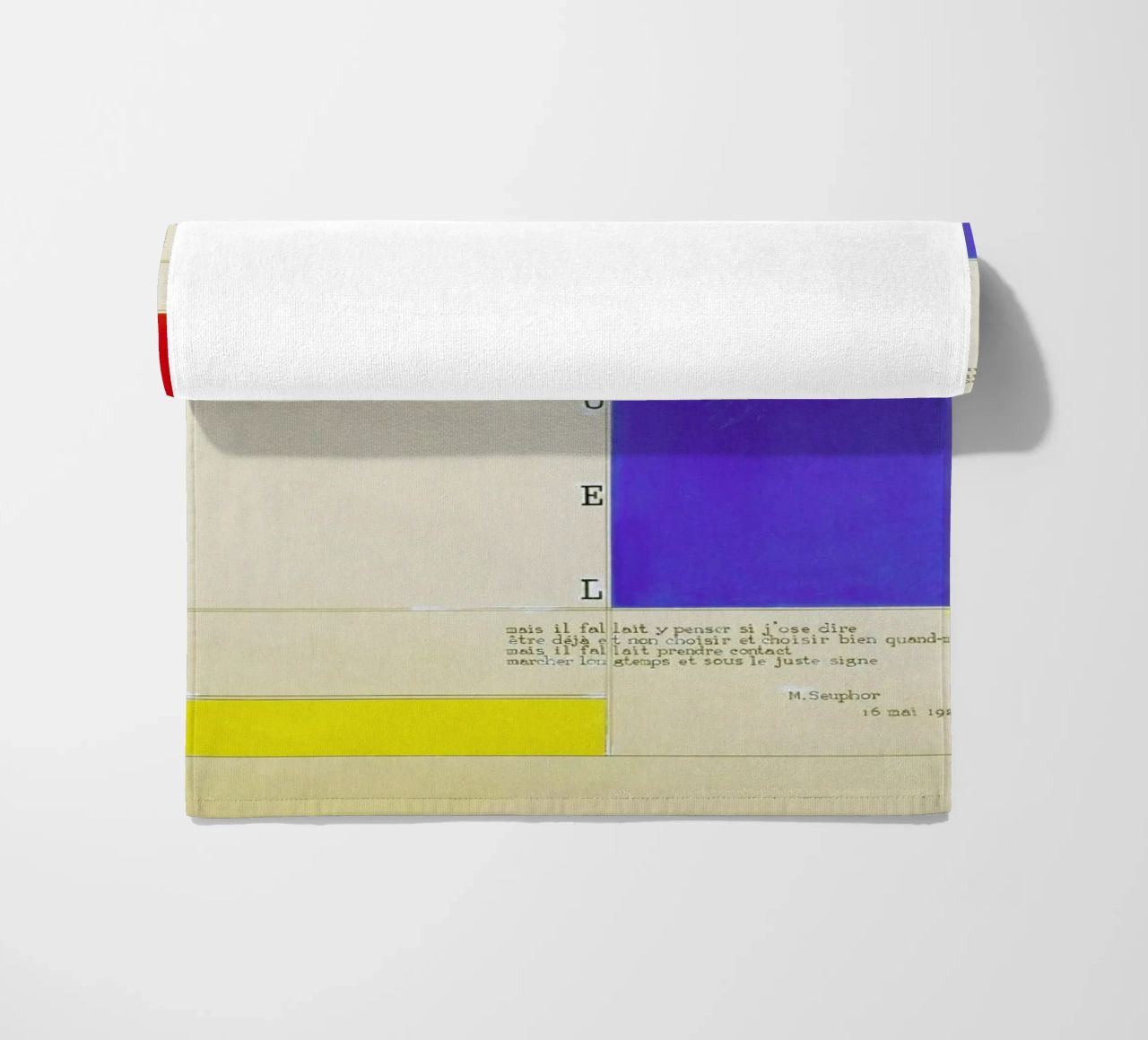 Mondrian - Textuel  (Text by M.Seuphor) telo mare da ARTOTHEK
