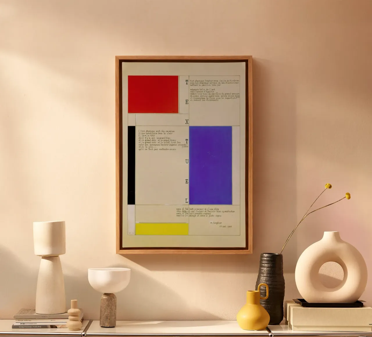 Mondrian - Textuel  (Text by M.Seuphor) tela da ARTOTHEK