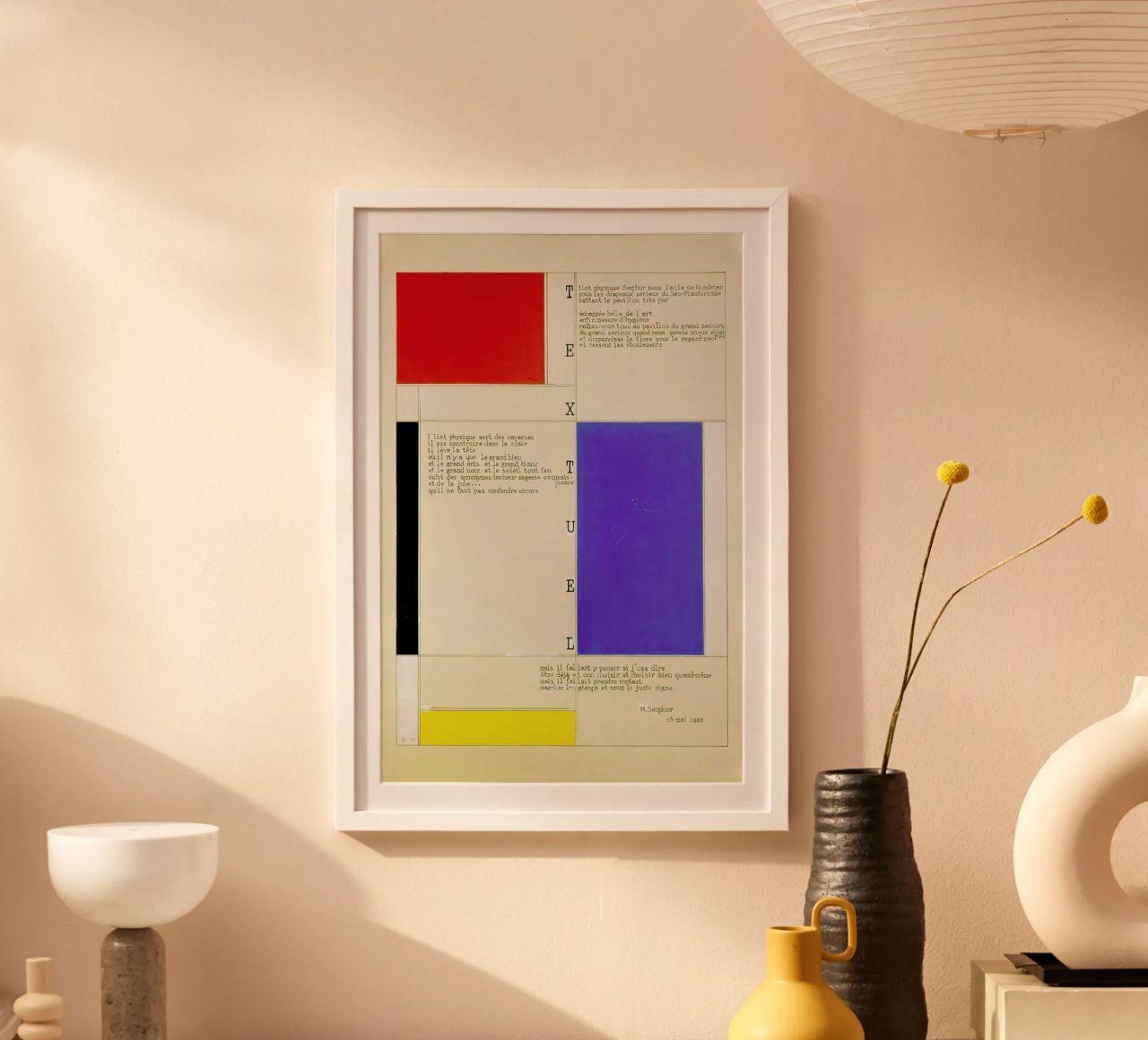 Mondrian - Textuel  (Text by M.Seuphor) carta hahnemühle da ARTOTHEK