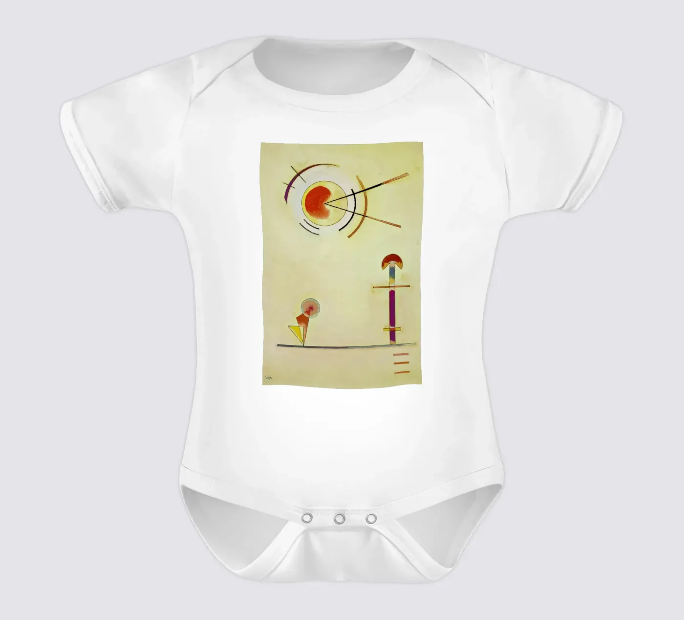 Kandinsky - Composition short-sleeve baby romper by ARTOTHEK
