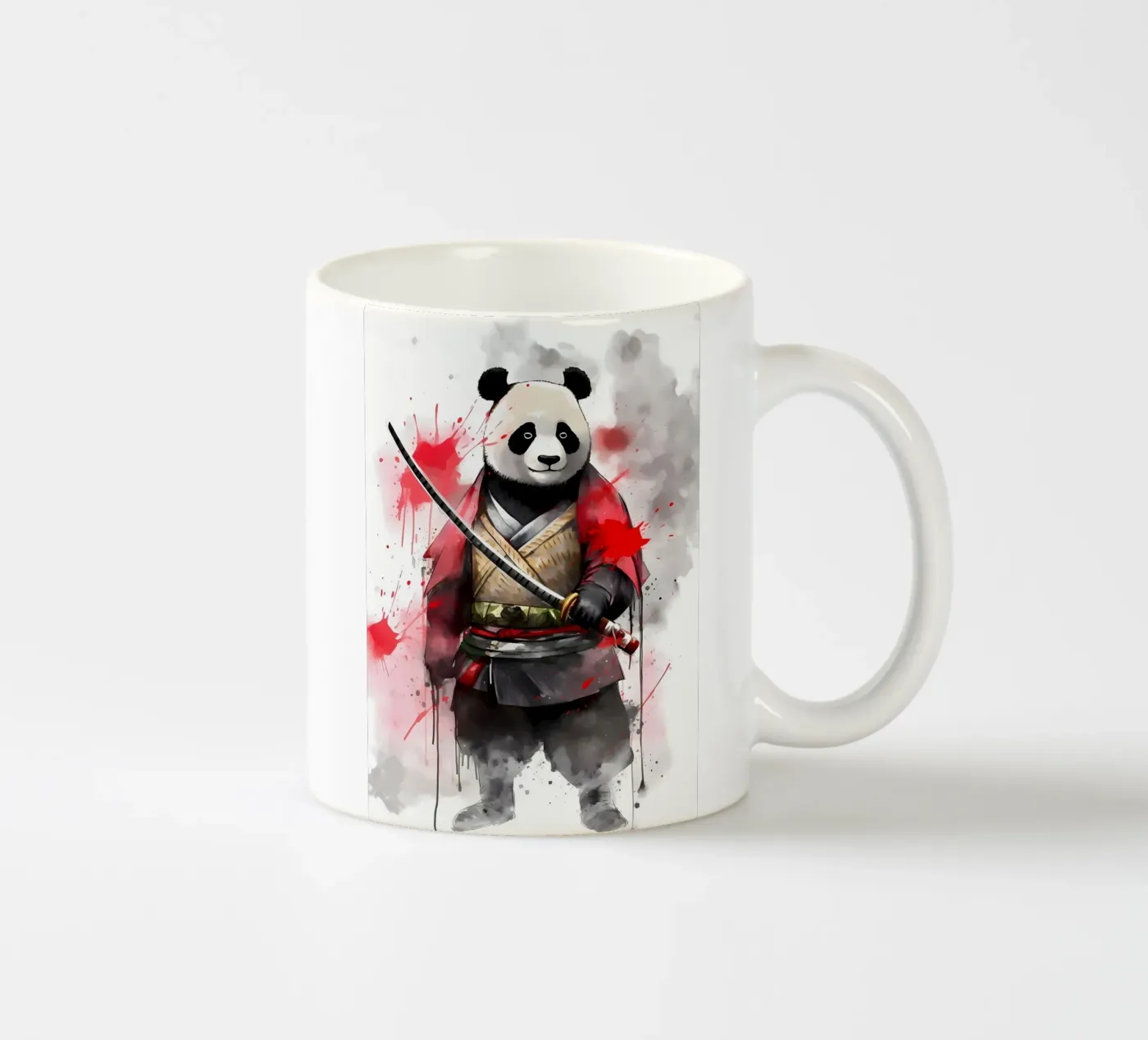 Panda ceramic mug by James M Coyle