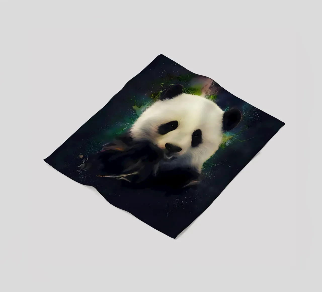 Baby giant panda fleece blanket by James M Coyle