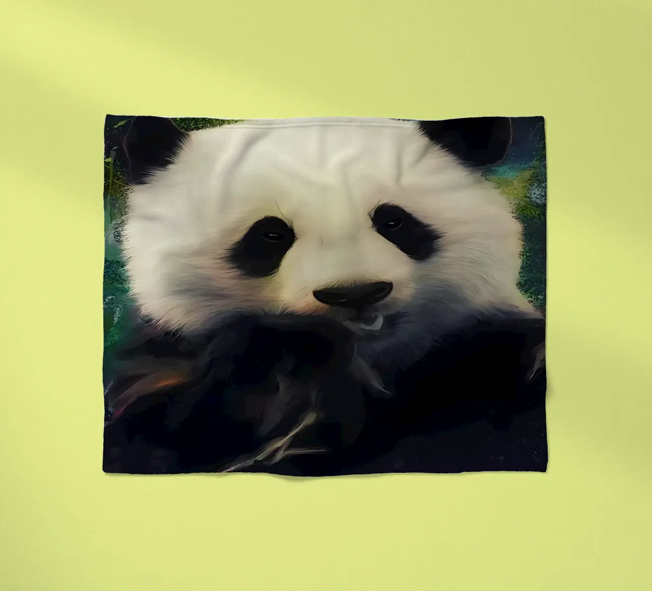 Baby giant panda fleece blanket by James M Coyle