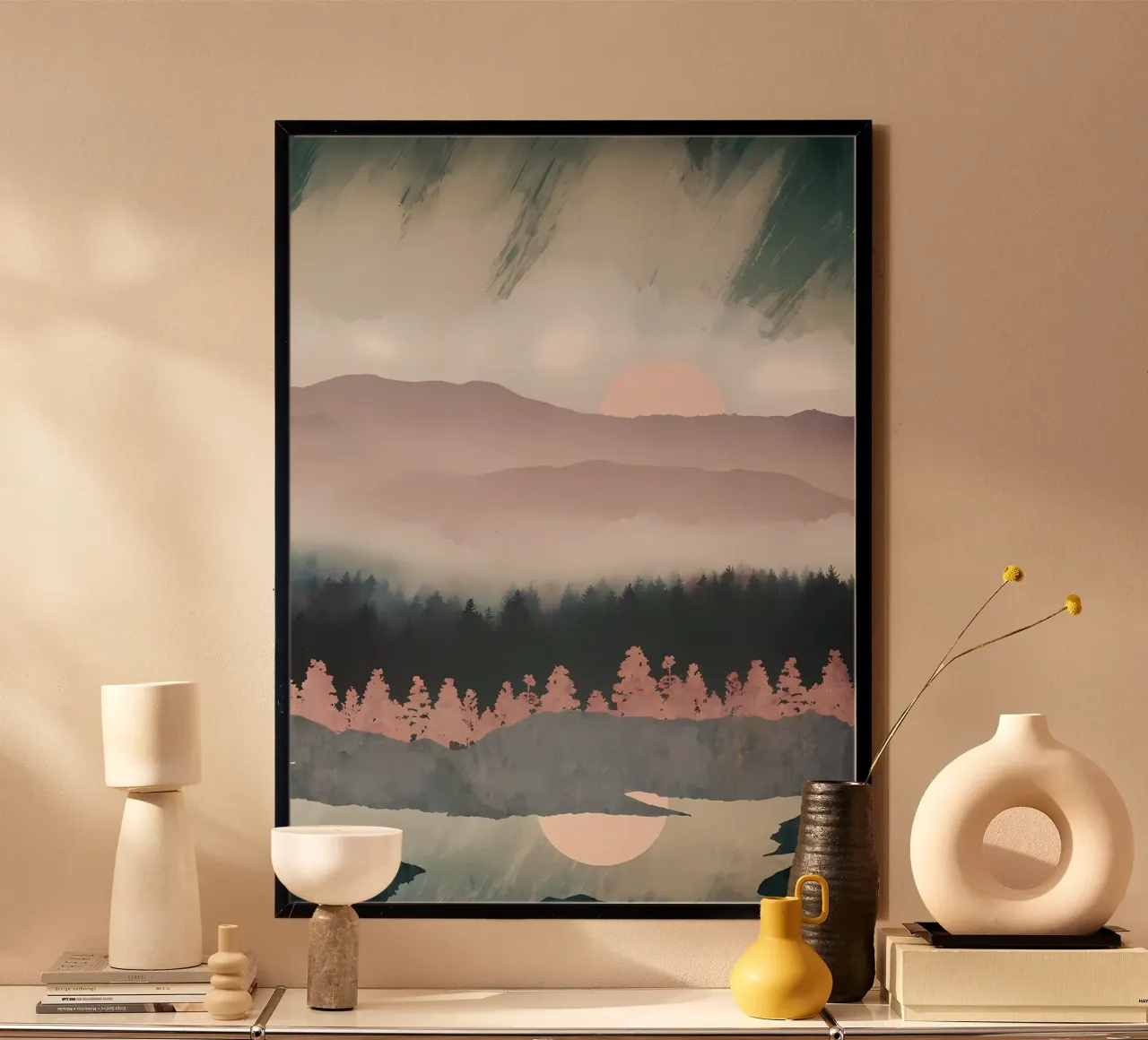 Fiume d'autunno carta hahnemühle da Albert S Jacob