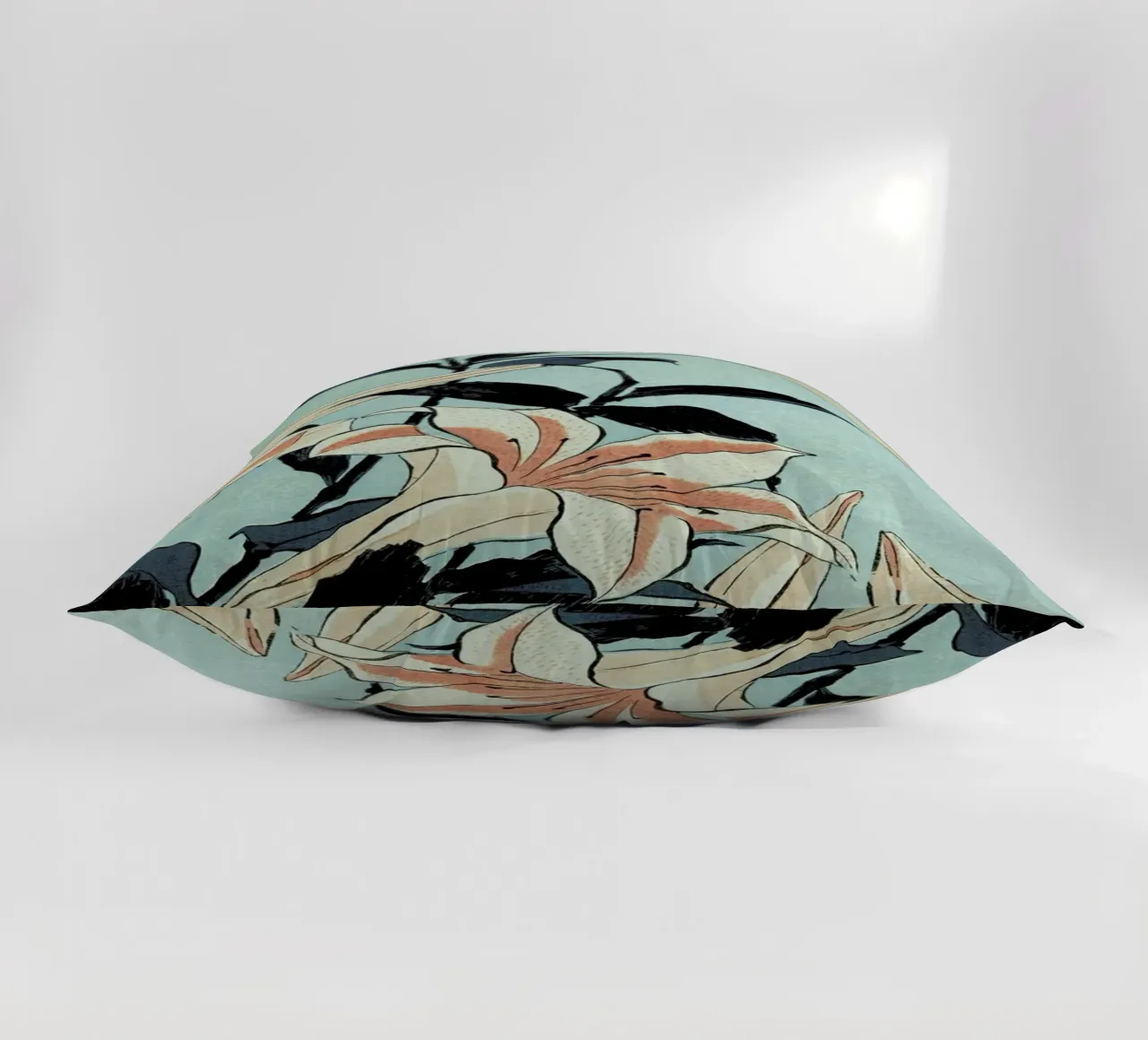 Hokusai - Trumpet Lilies decorative cushion by ARTOTHEK