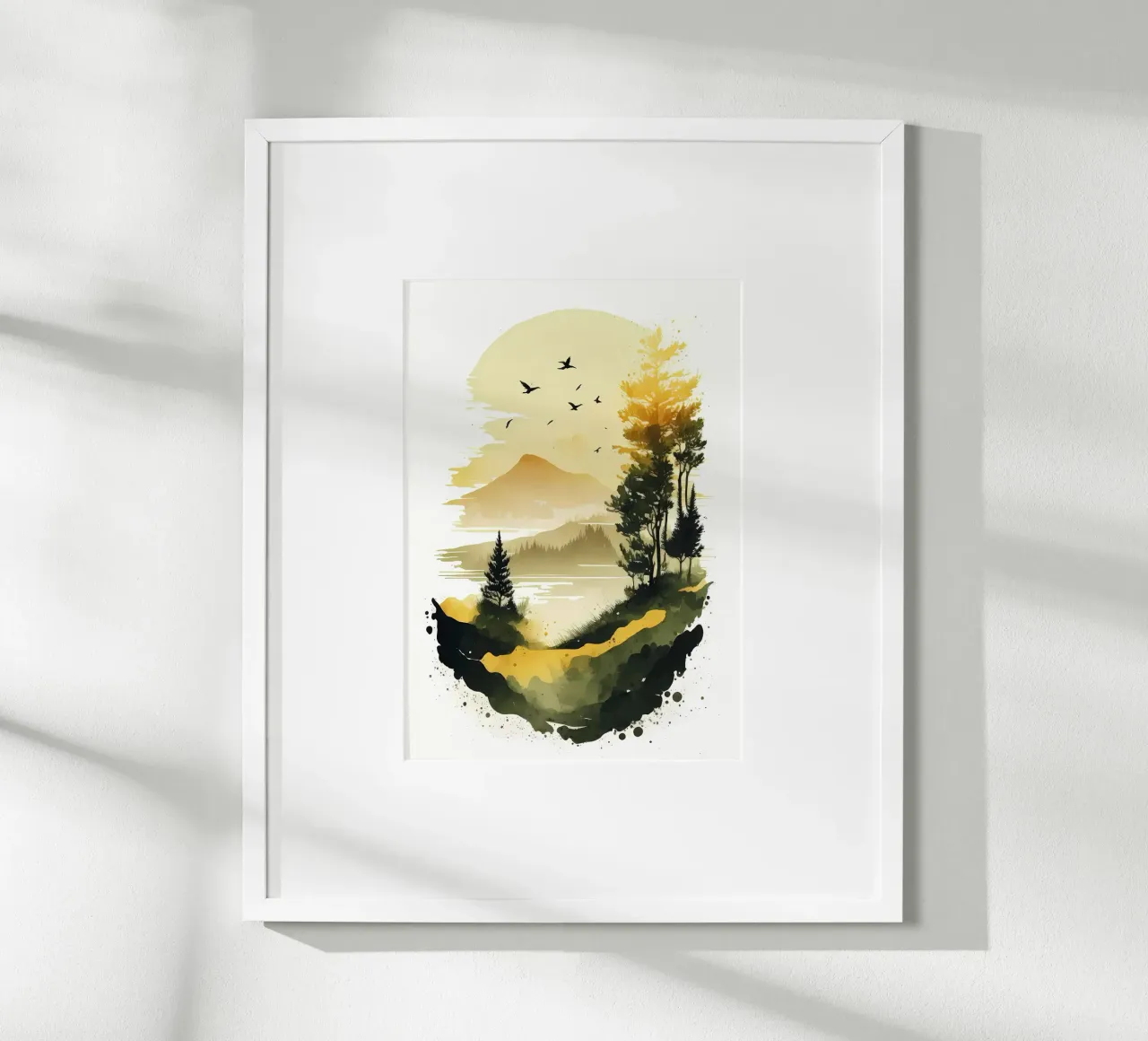 Sera a Forest Lake carta hahnemühle da Albert S Jacob
