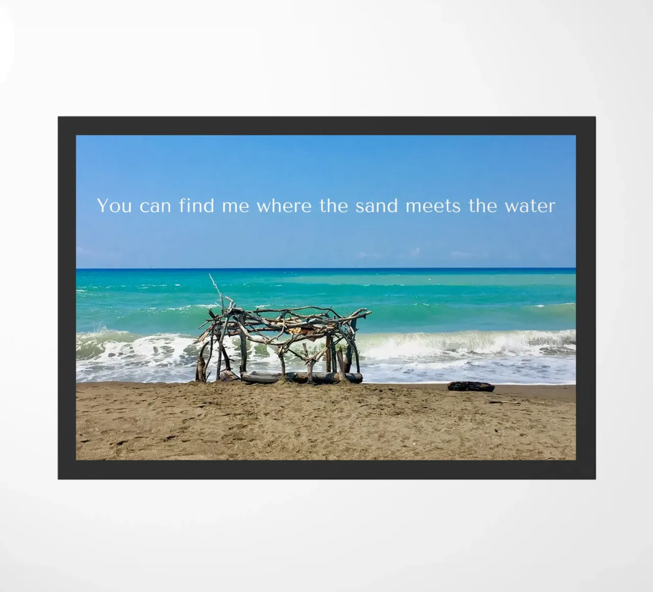 You can find me where the sand meets the water zerbino da Happy 😃 Art 🎨 by Christine Schnoell