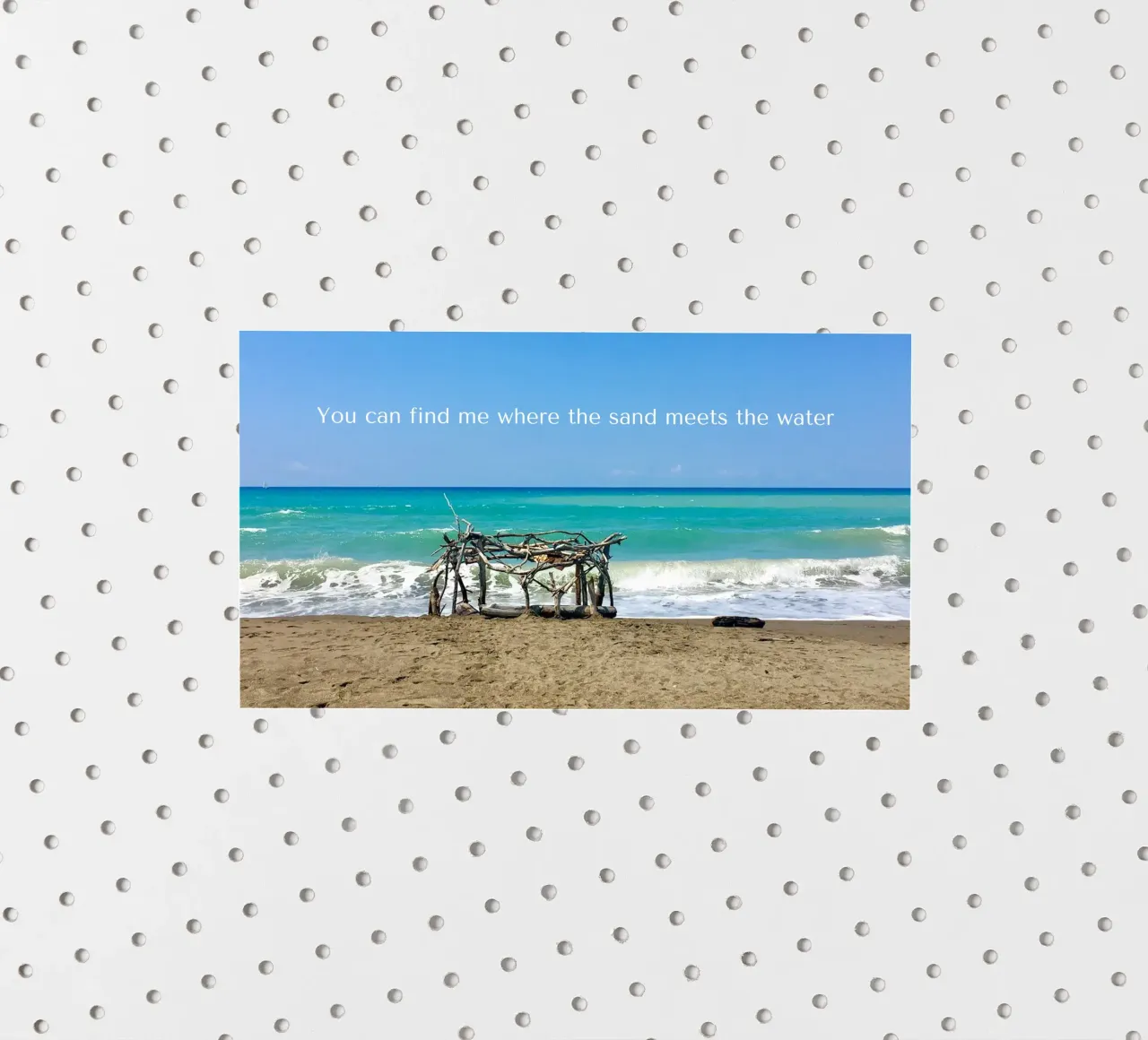 You can find me where the sand meets the water sticker by Happy 😃 Art 🎨 by Christine Schnoell