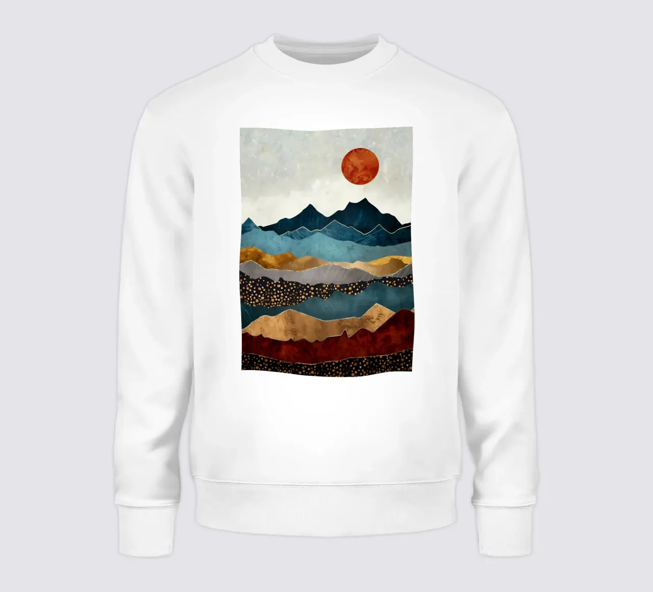 Abstract Mountain View sweatshirt by Albert S Jacob