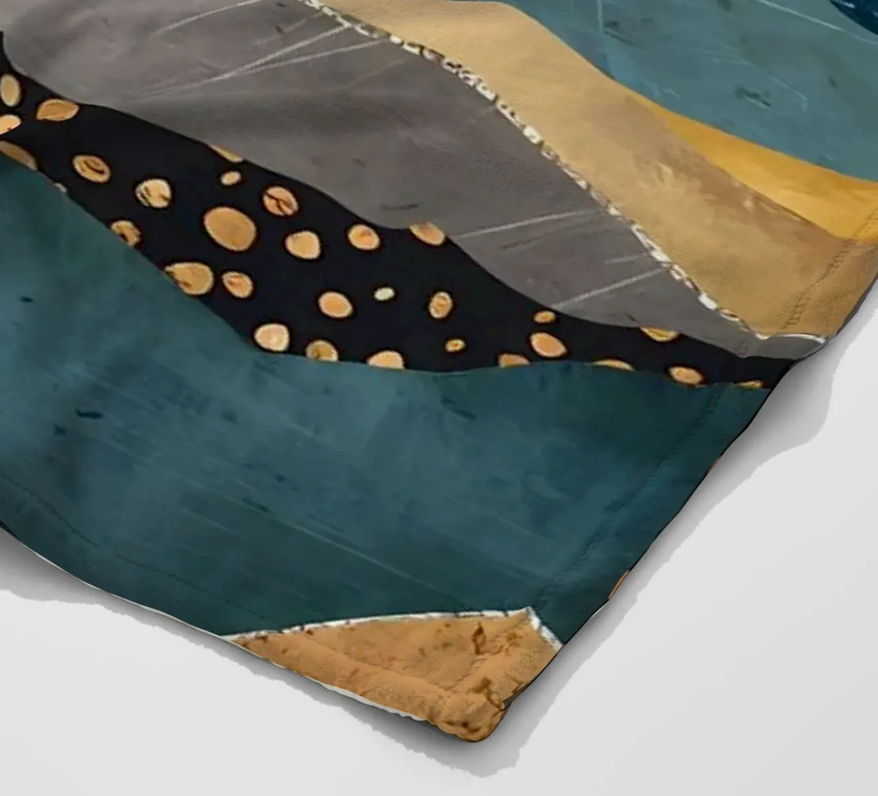 Abstract Mountain View fleece blanket by Albert S Jacob