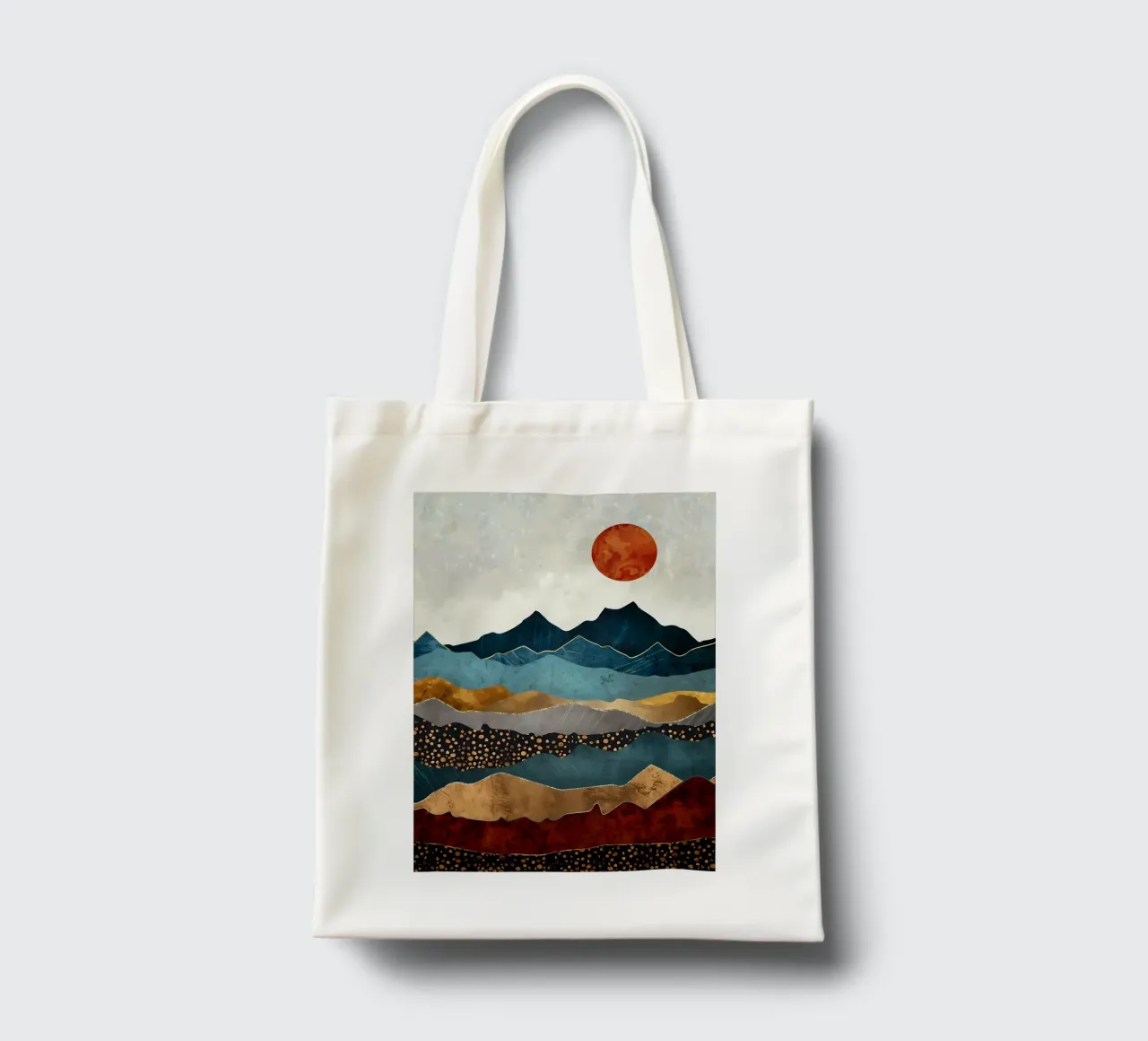 Abstract Mountain View tote bag by Albert S Jacob