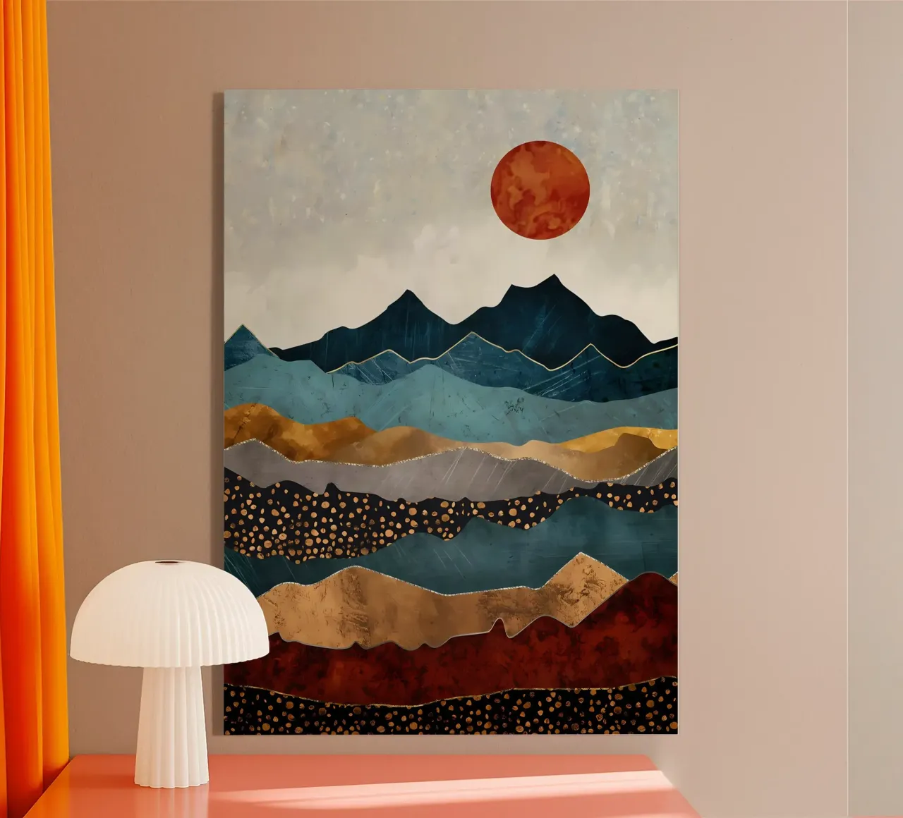Abstrait Mountain View plexiglas de Albert S Jacob