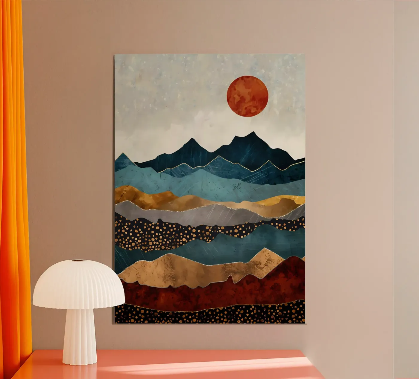 Abstract Mountain View poster by Albert S Jacob