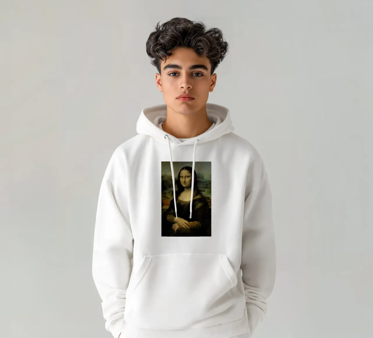 da Vinci - Mona Lisa felpa con cappuccio da ARTOTHEK