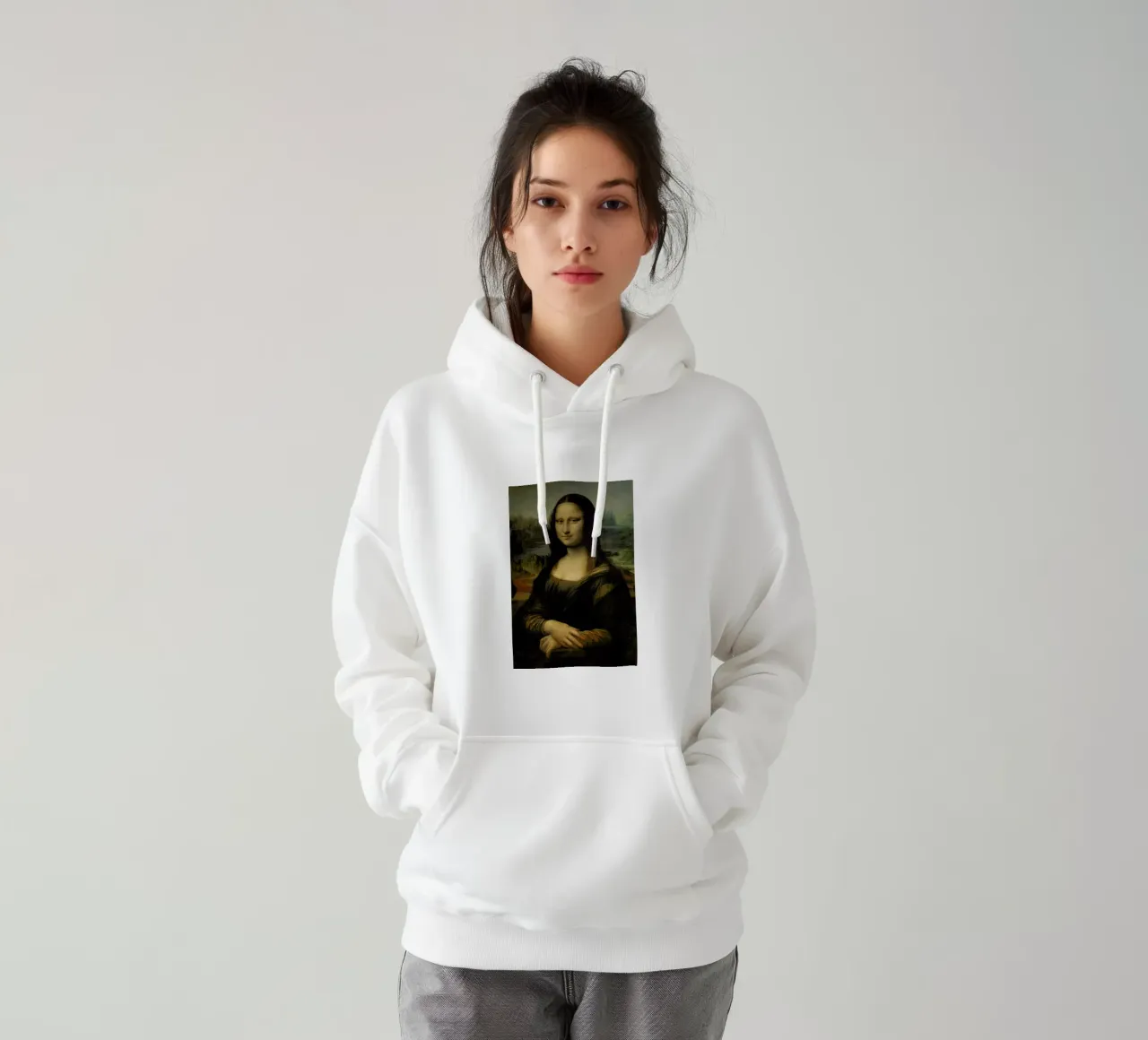 da Vinci - Mona Lisa felpa con cappuccio da ARTOTHEK