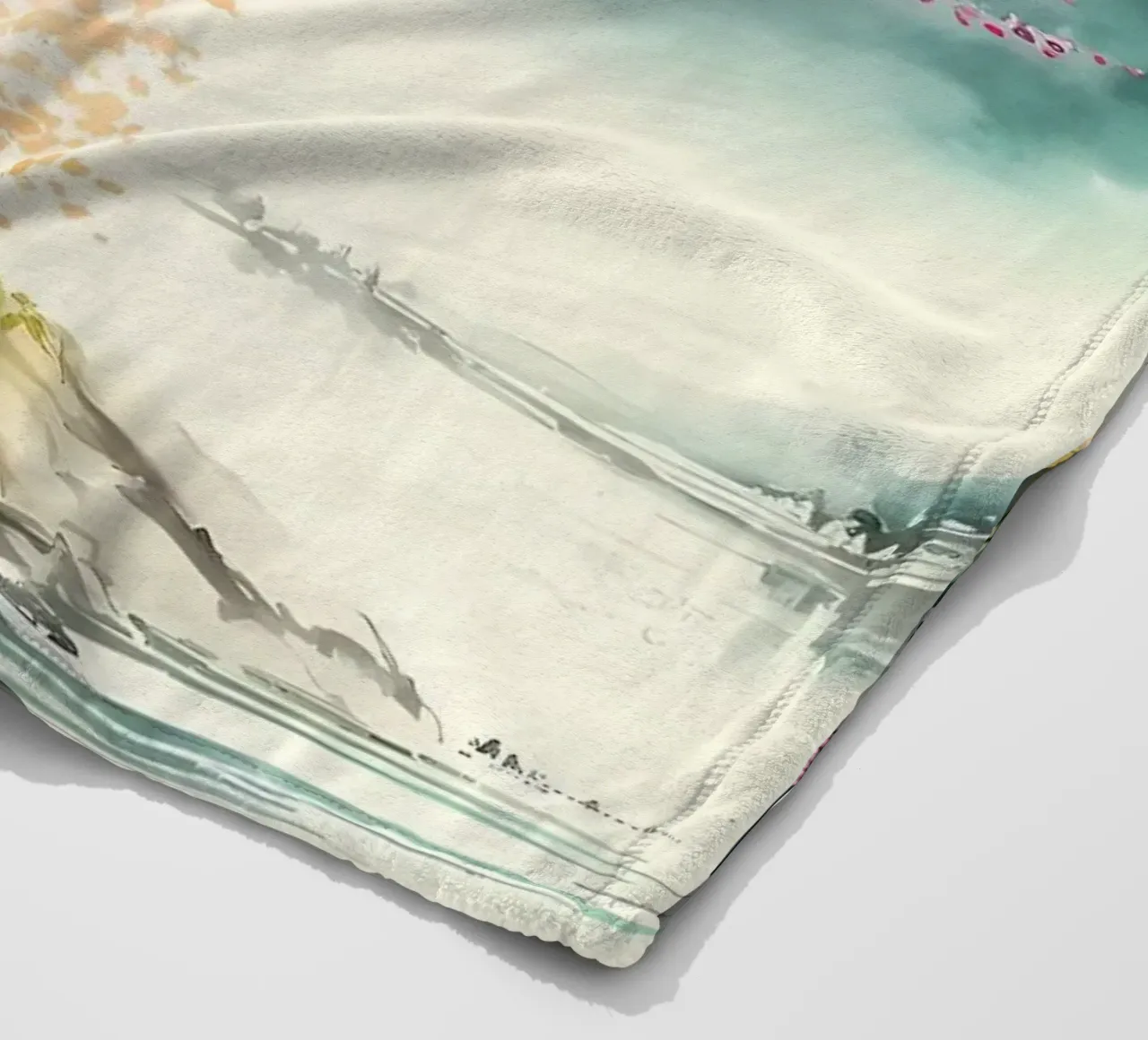 fiori di ciliegio giapponesi coperta in pile da Rebecca Clark Wyrick