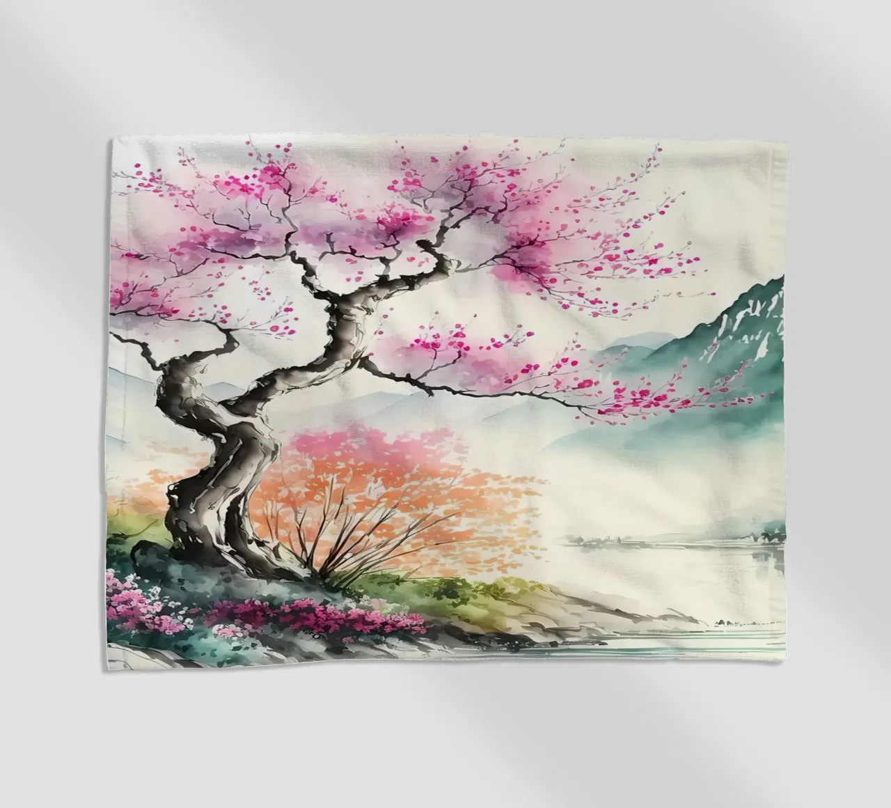 fiori di ciliegio giapponesi telo mare da Rebecca Clark Wyrick