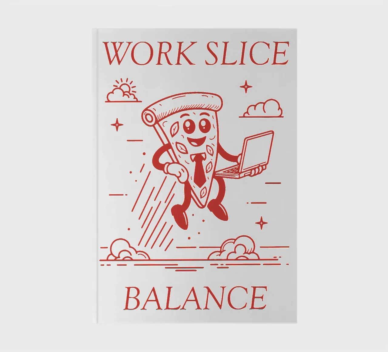 Work Slice Balance notebook by pierosvisuals