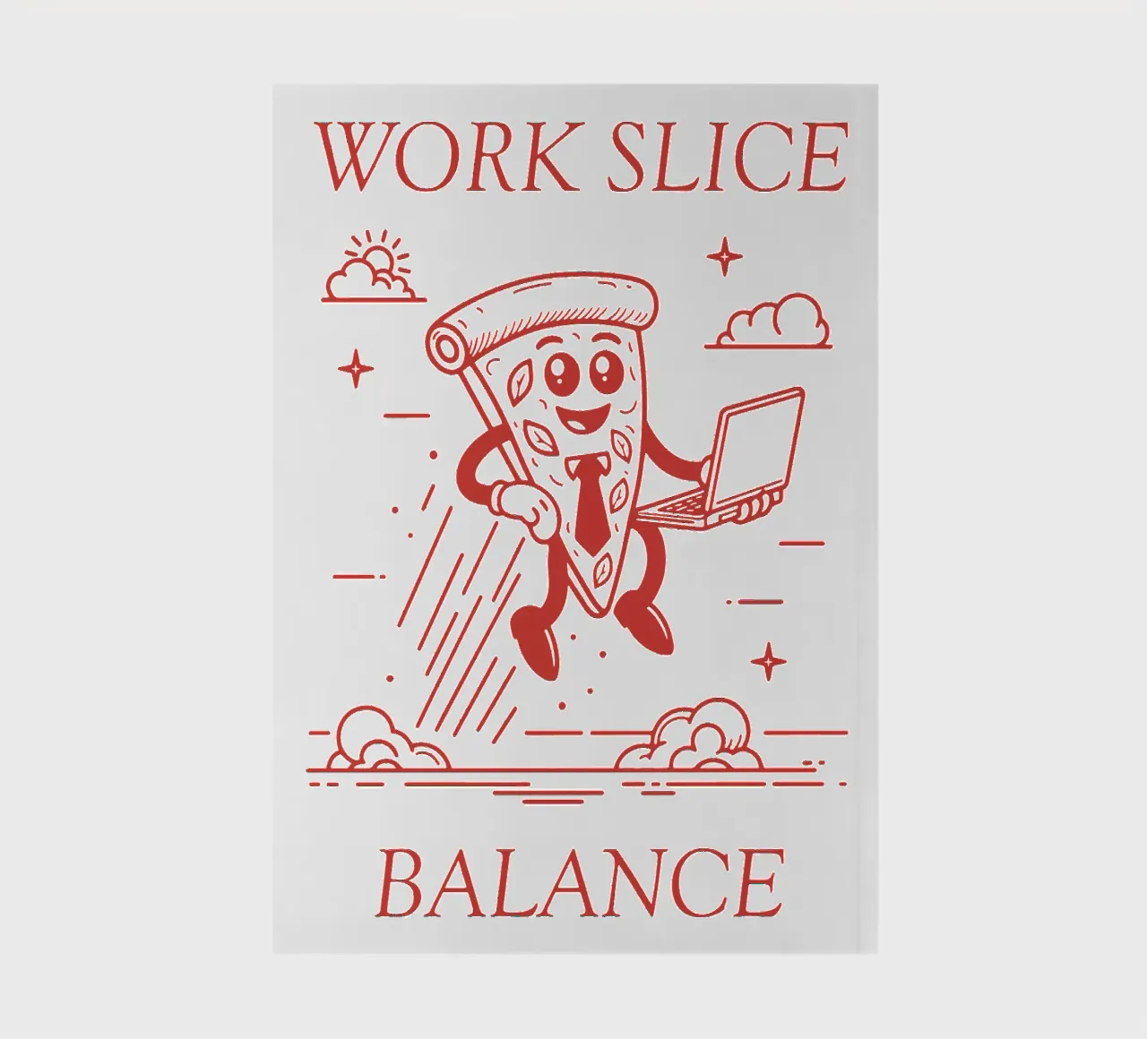 Work Slice Balance notebook by pierosvisuals