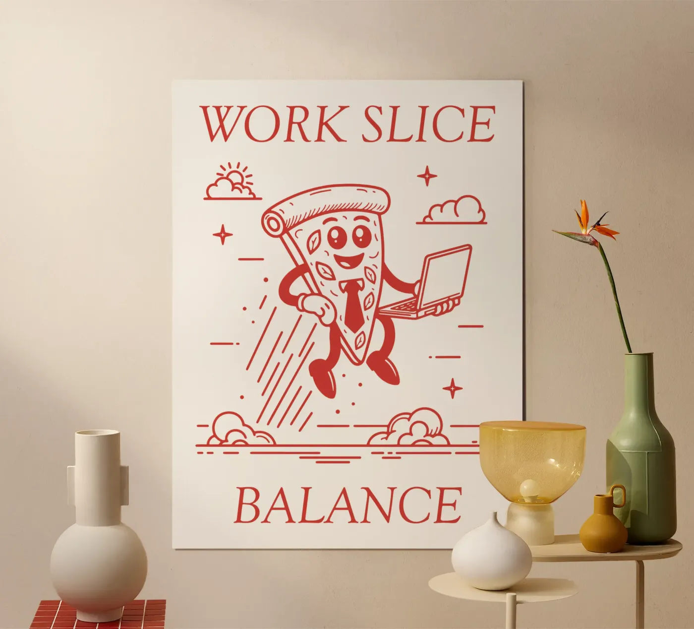 Work Slice Balance poster da pierosvisuals