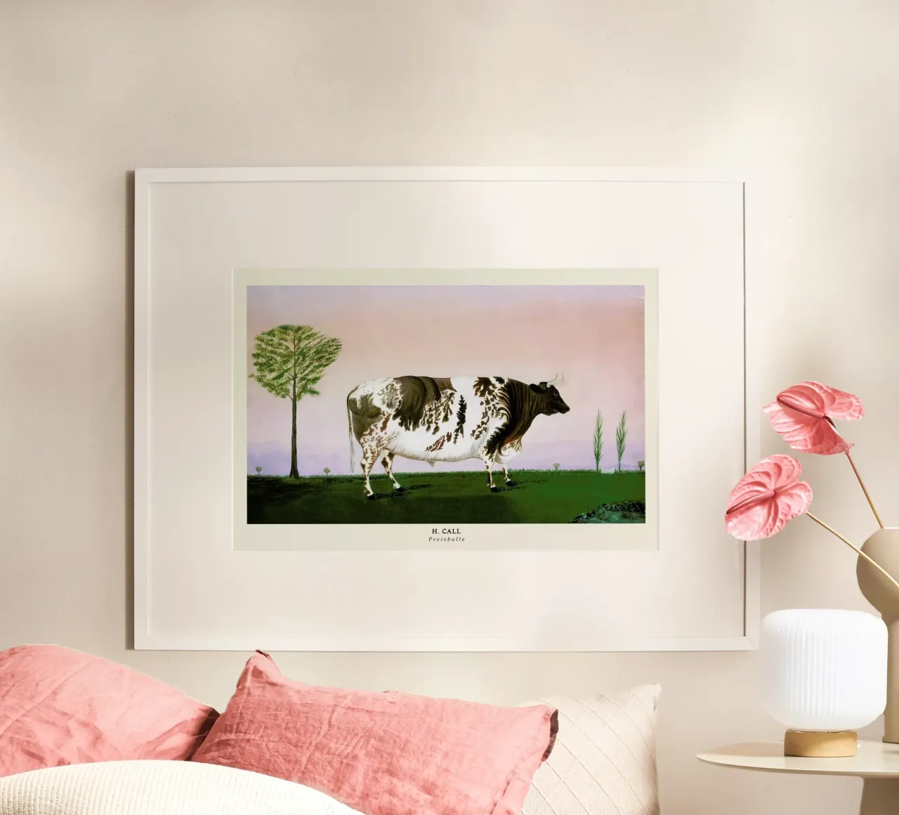 H. Call-Preisbulle poster con telaio in plastica da ARTOTHEK