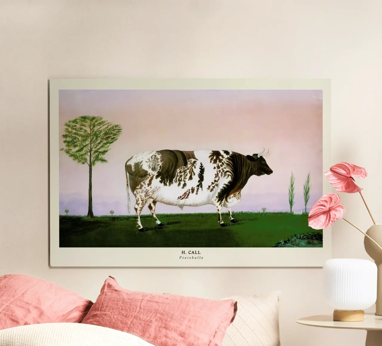 H. Call-Preisbulle poster con telaio in plastica da ARTOTHEK