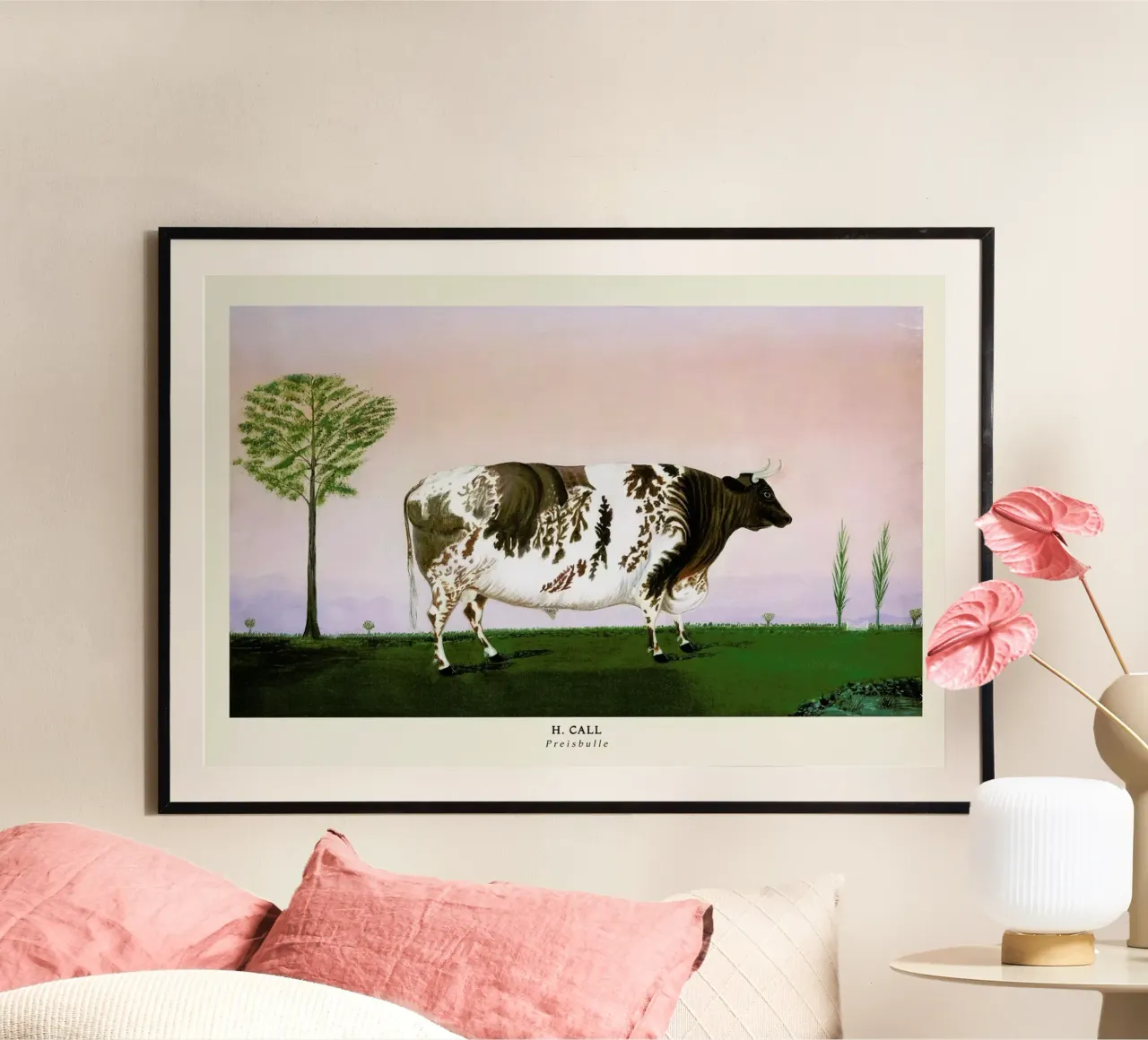 H. Call-Preisbulle poster con telaio in plastica da ARTOTHEK