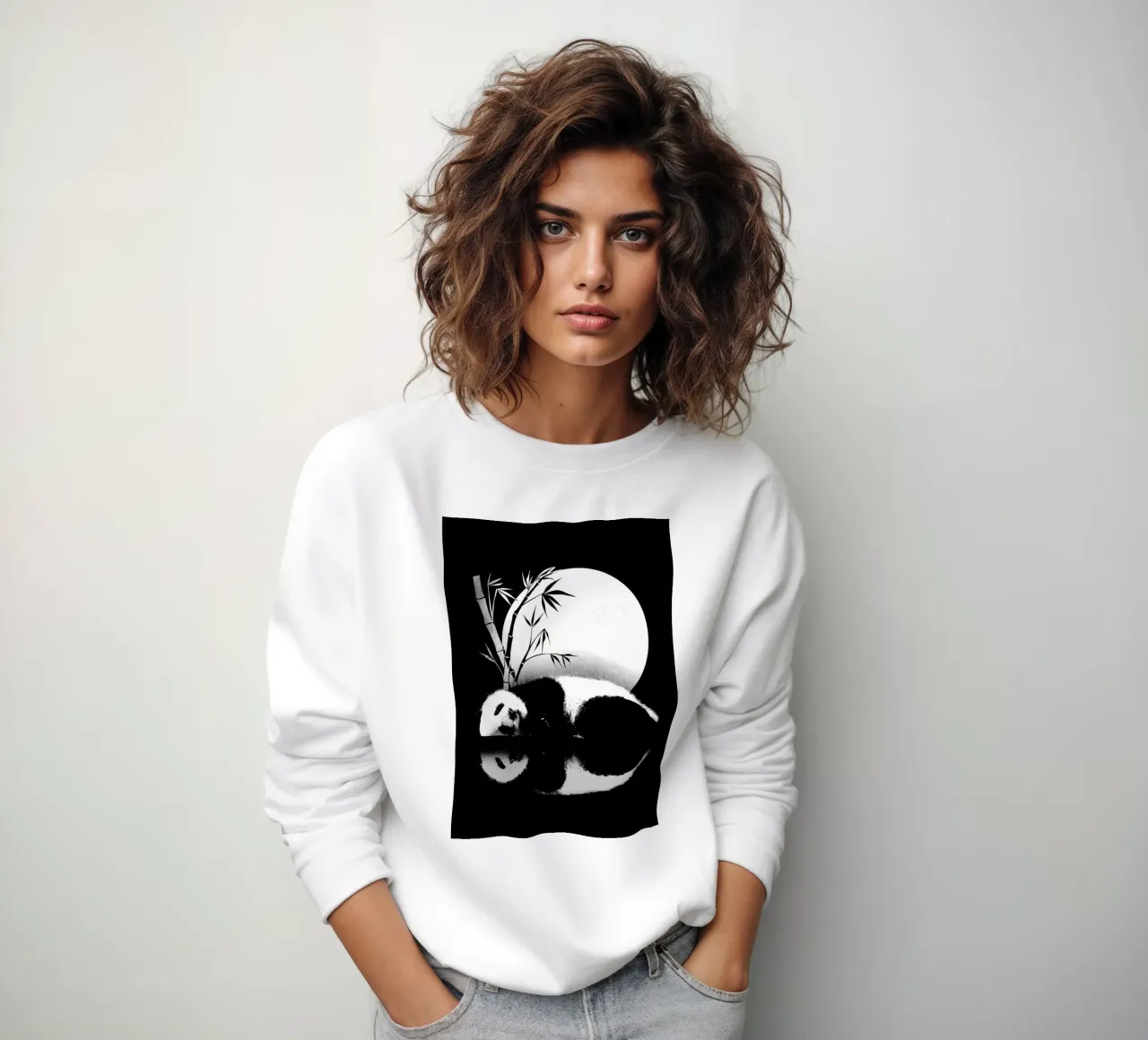 Riflessione del panda felpa da James M Coyle