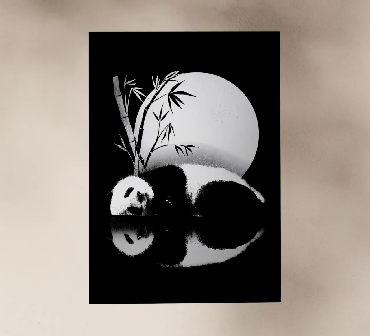Riflessione del panda pellicola backlit da James M Coyle
