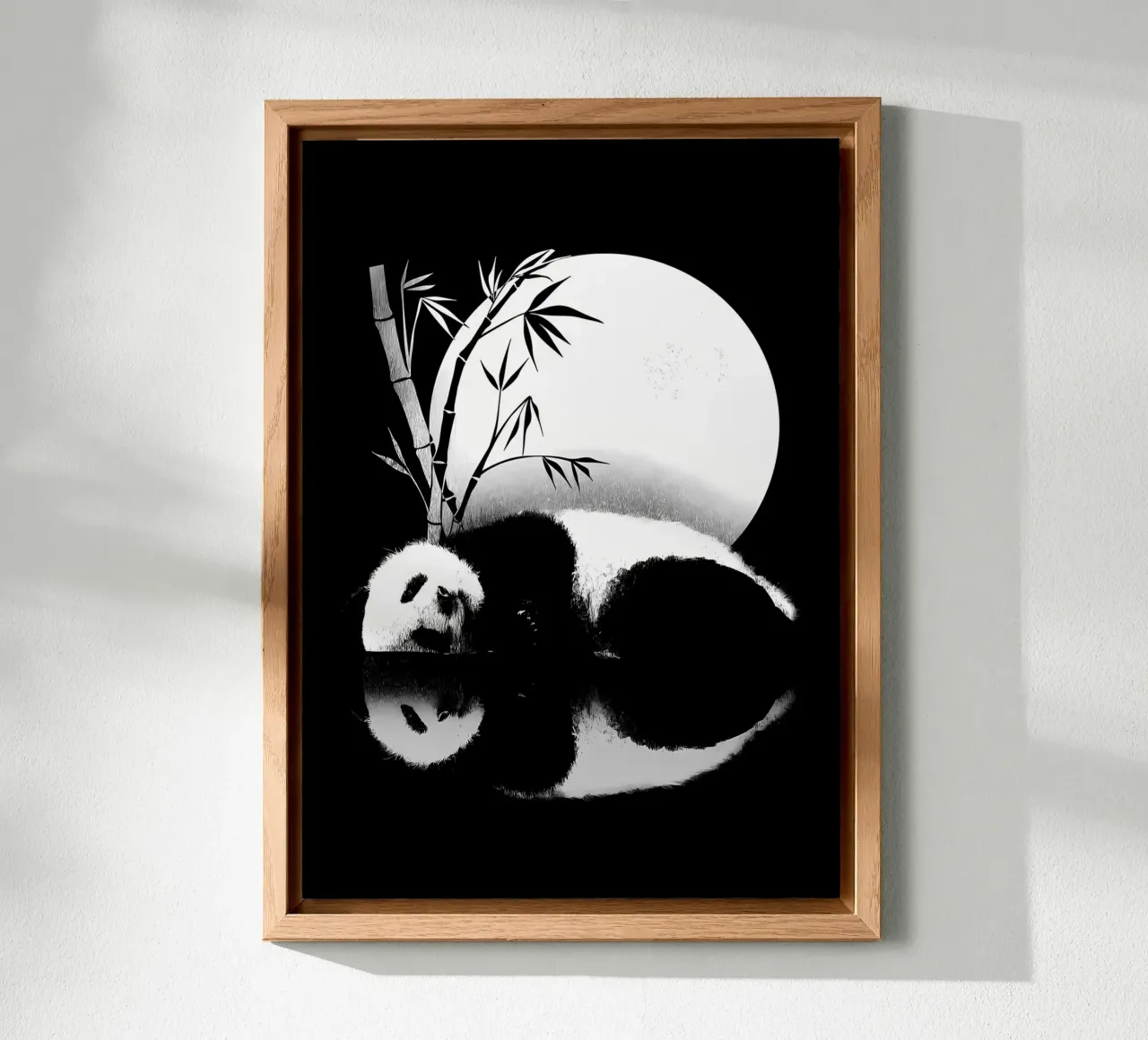 Riflessione del panda alluminio dibond da James M Coyle
