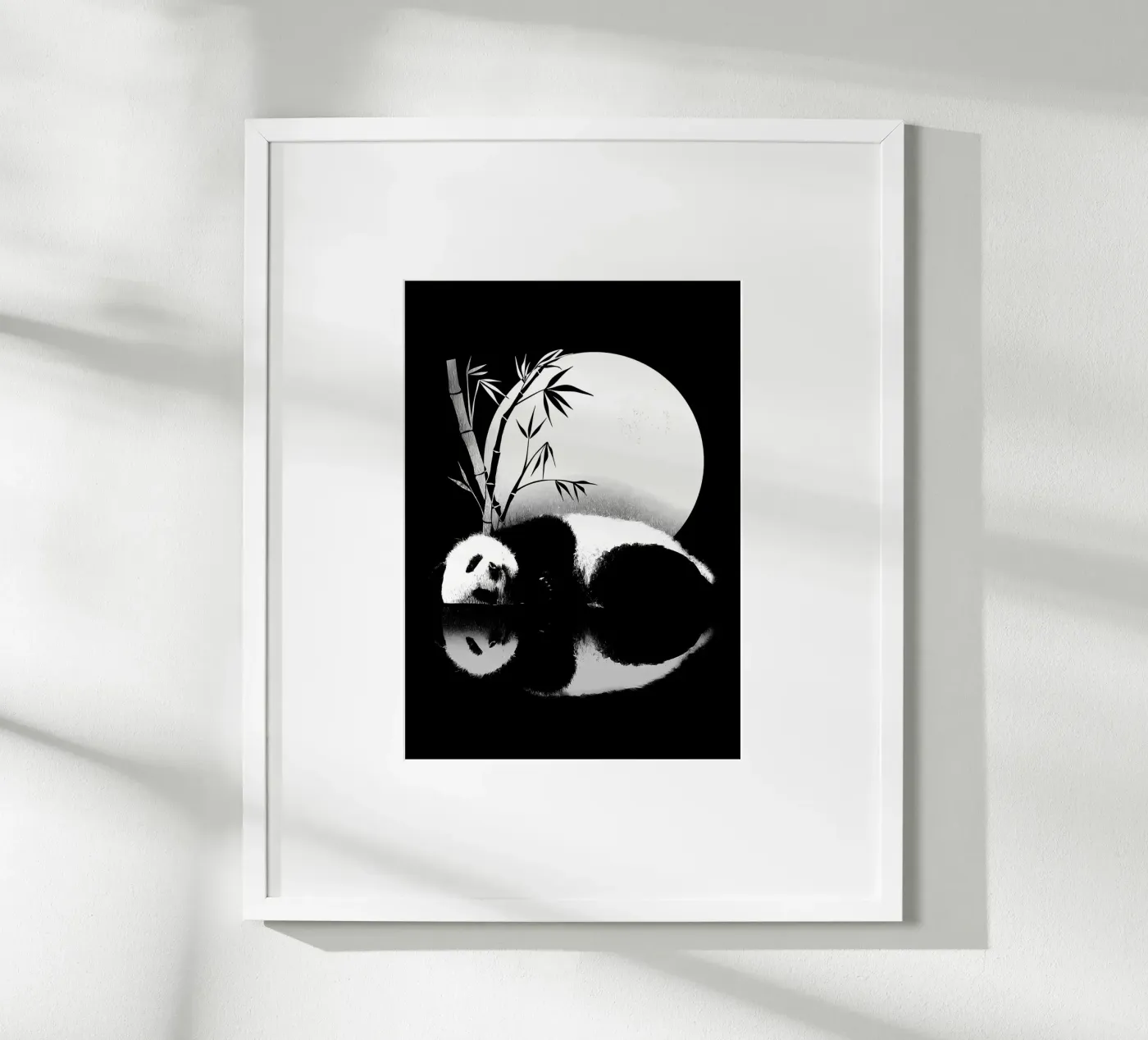 Panda reflection poster by James M Coyle