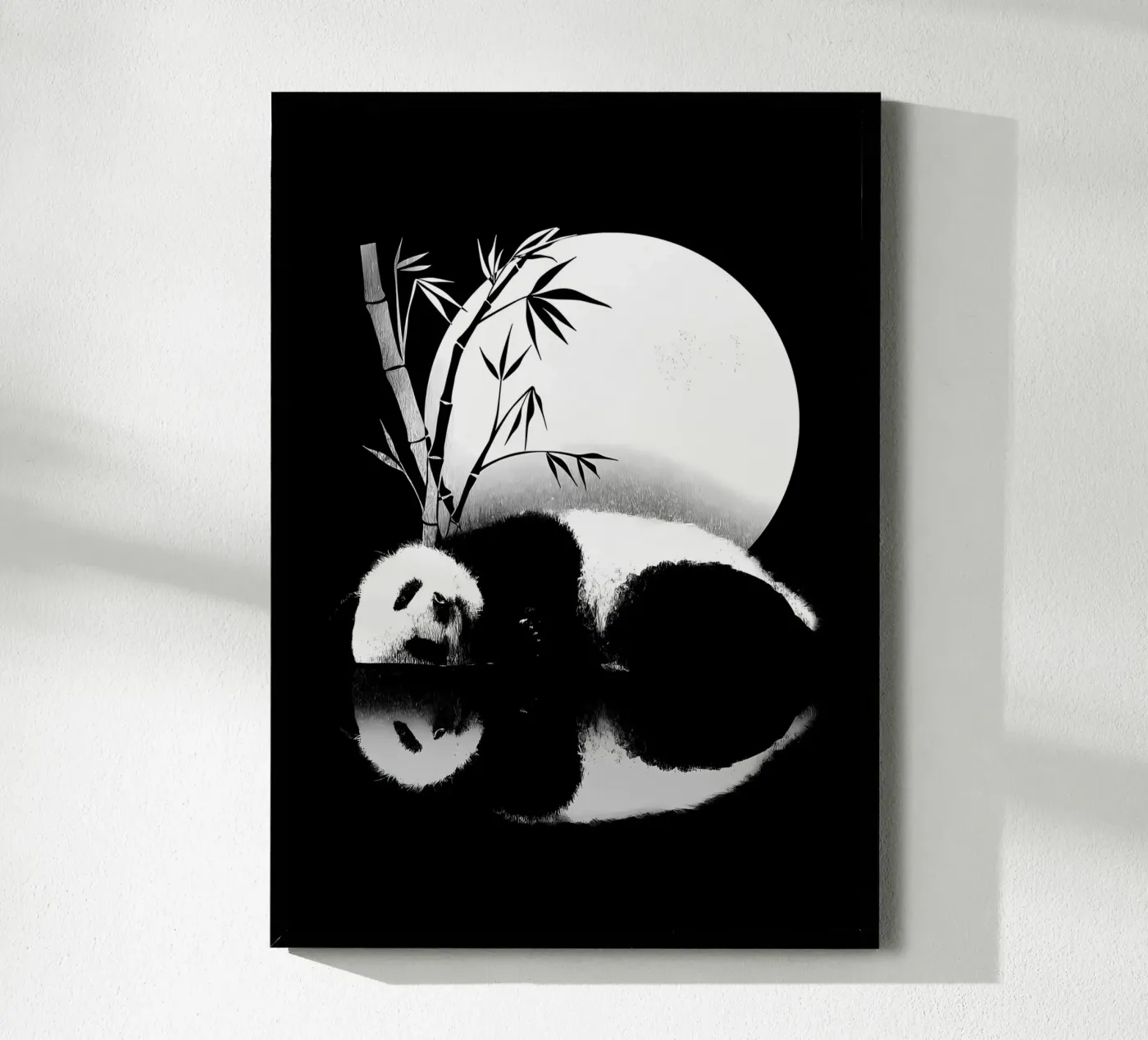 Panda reflection poster by James M Coyle