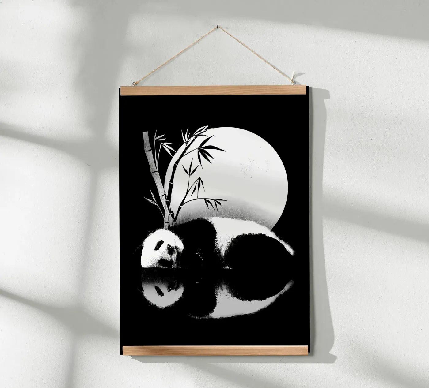 Panda reflection poster by James M Coyle