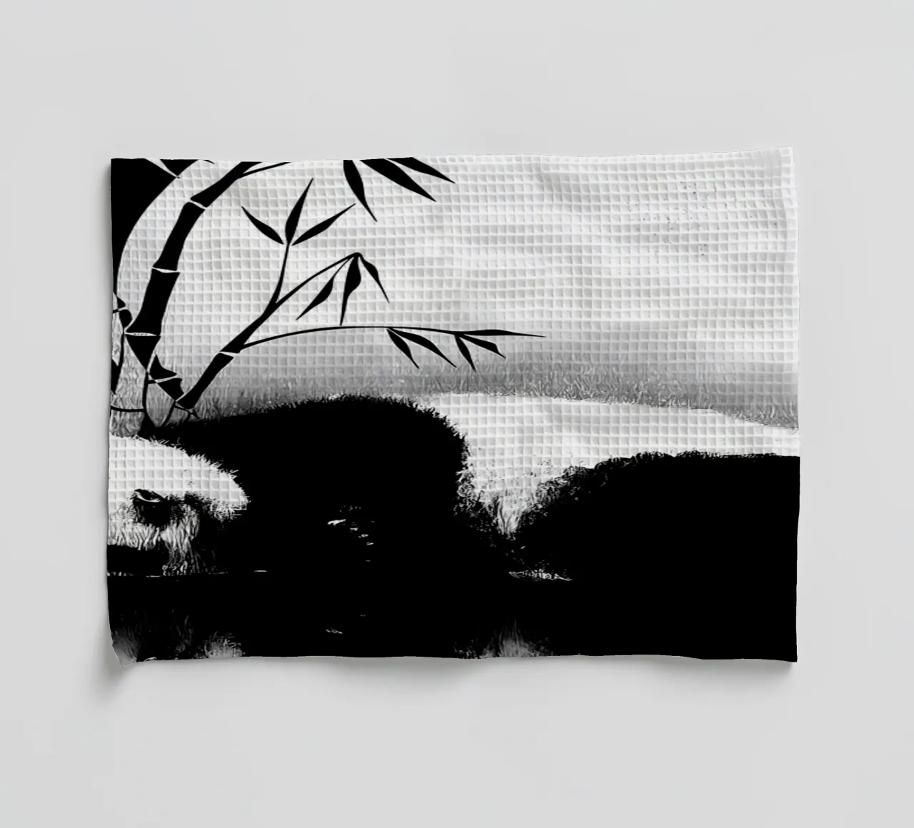 Riflessione del panda canovaccio da cucina da James M Coyle