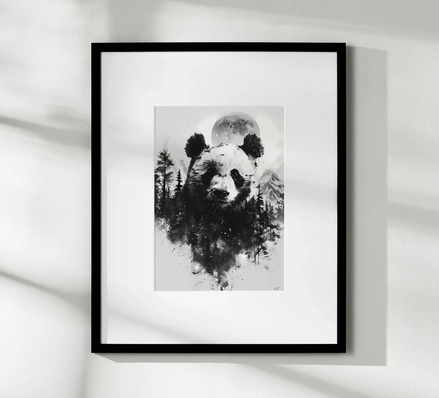 Panda Double Exposure poster by James M Coyle