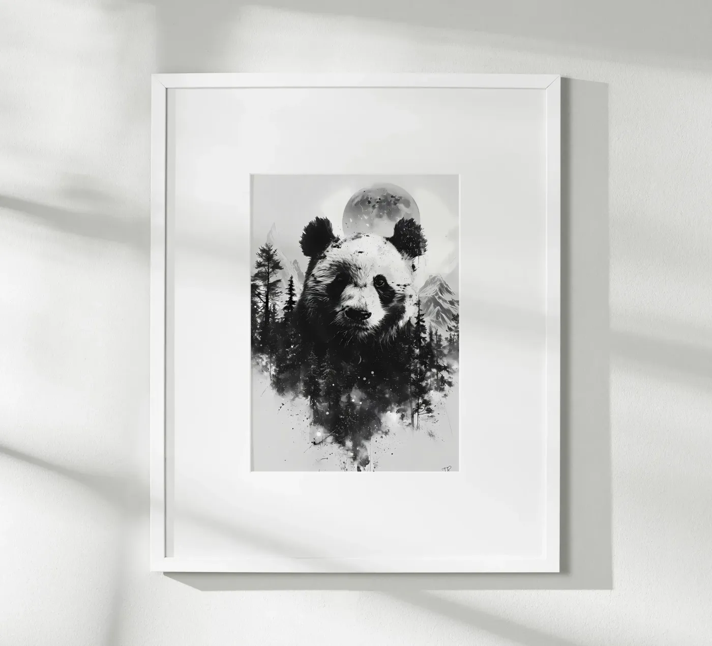 Panda Double Exposure poster by James M Coyle