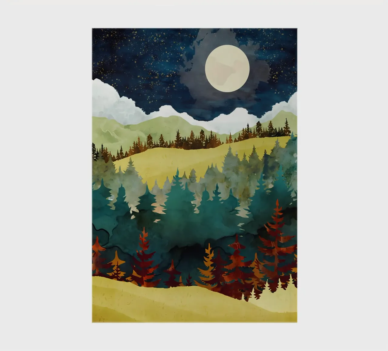 Tranquil Landscape notebook by Albert S Jacob