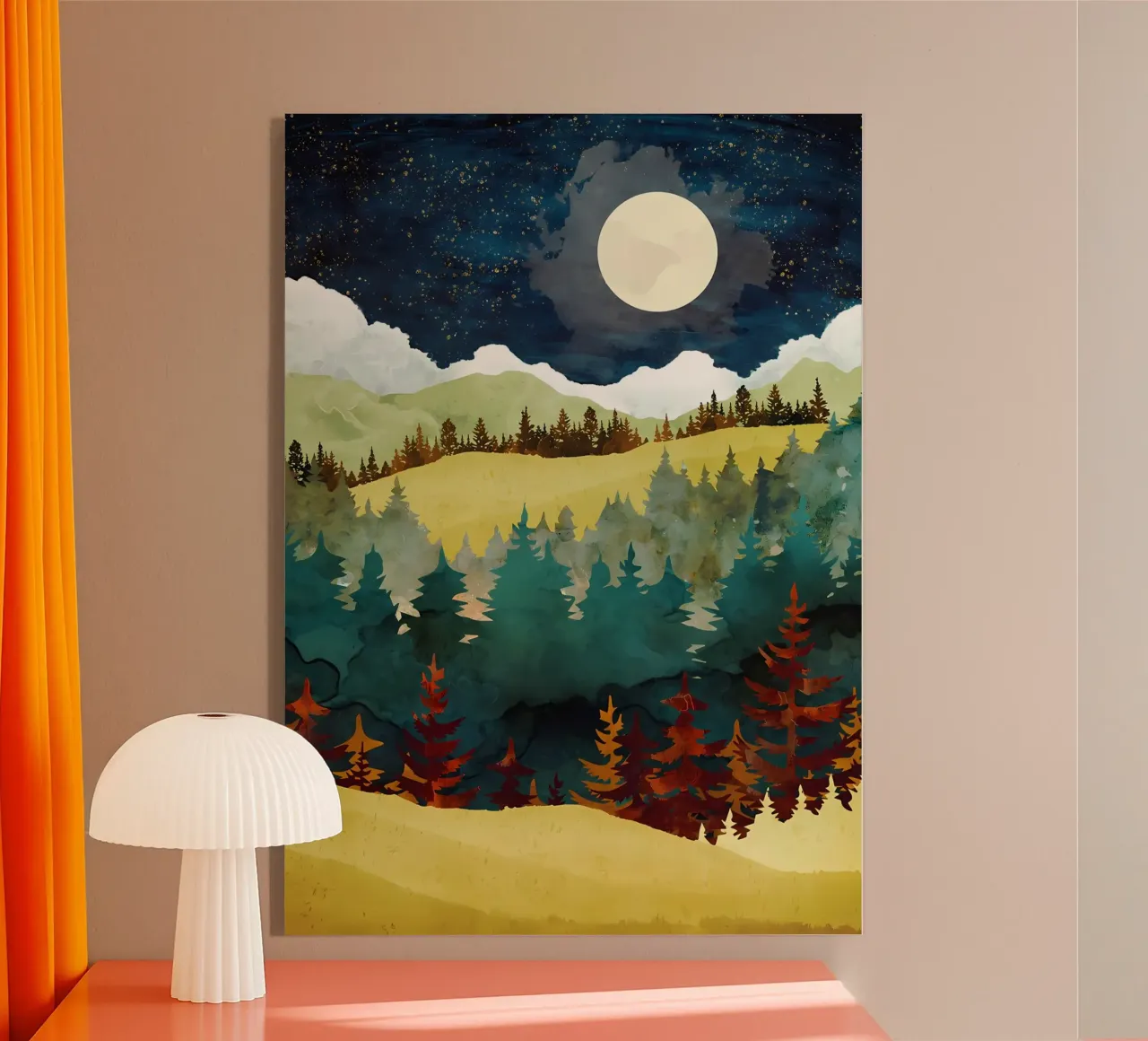 Paesaggio tranquillo plexiglass da Albert S Jacob