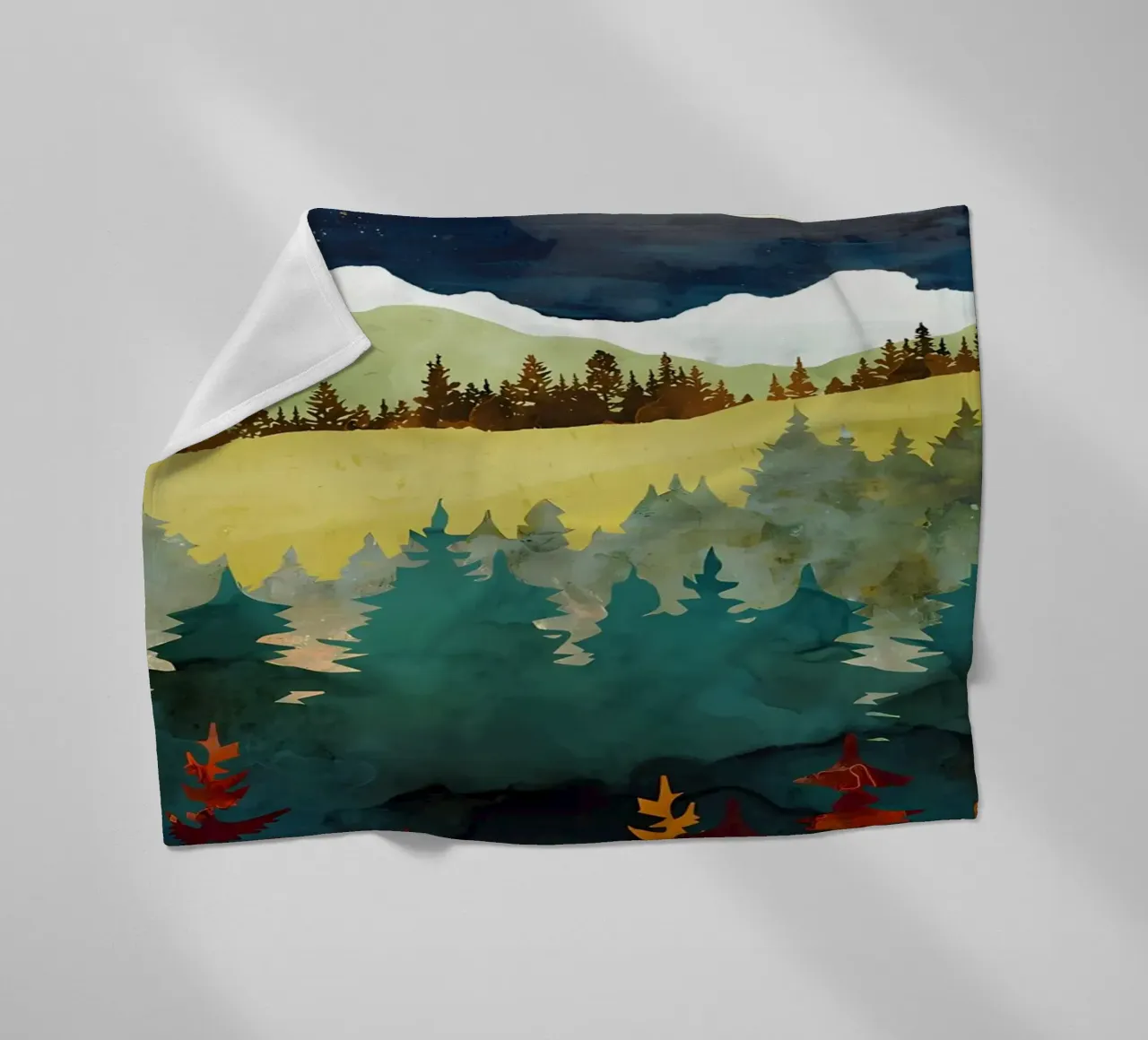 Paesaggio tranquillo coperta in pile da Albert S Jacob