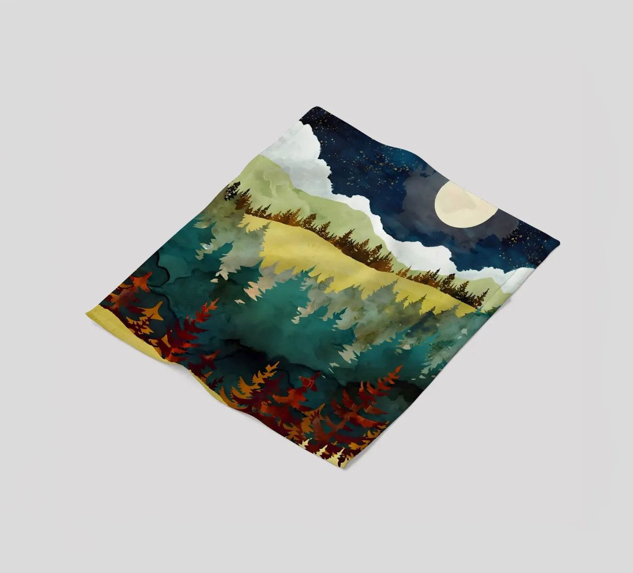 Paesaggio tranquillo coperta in pile da Albert S Jacob