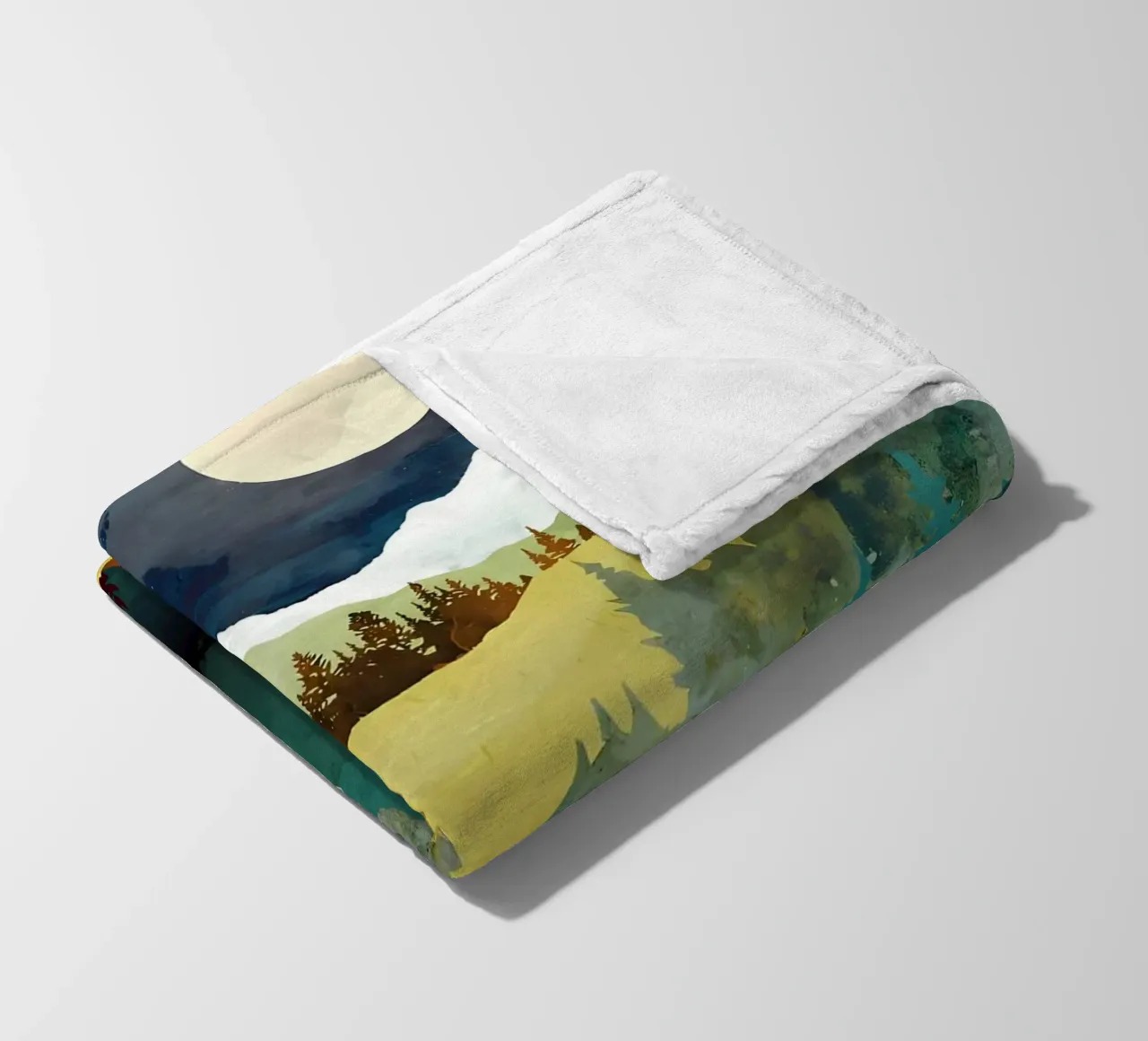 Paesaggio tranquillo coperta in pile da Albert S Jacob