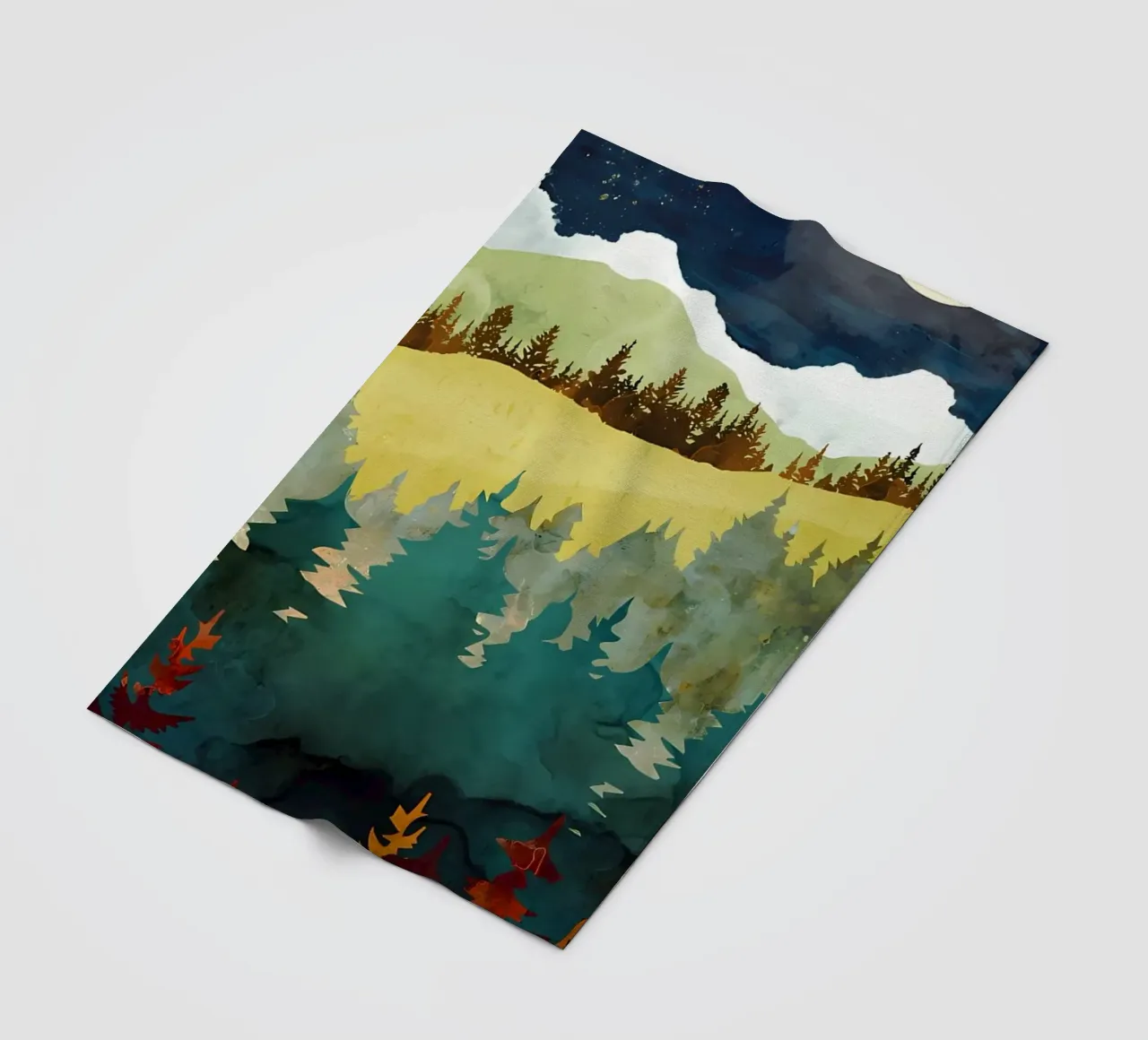 Paesaggio tranquillo coperta in pile da Albert S Jacob