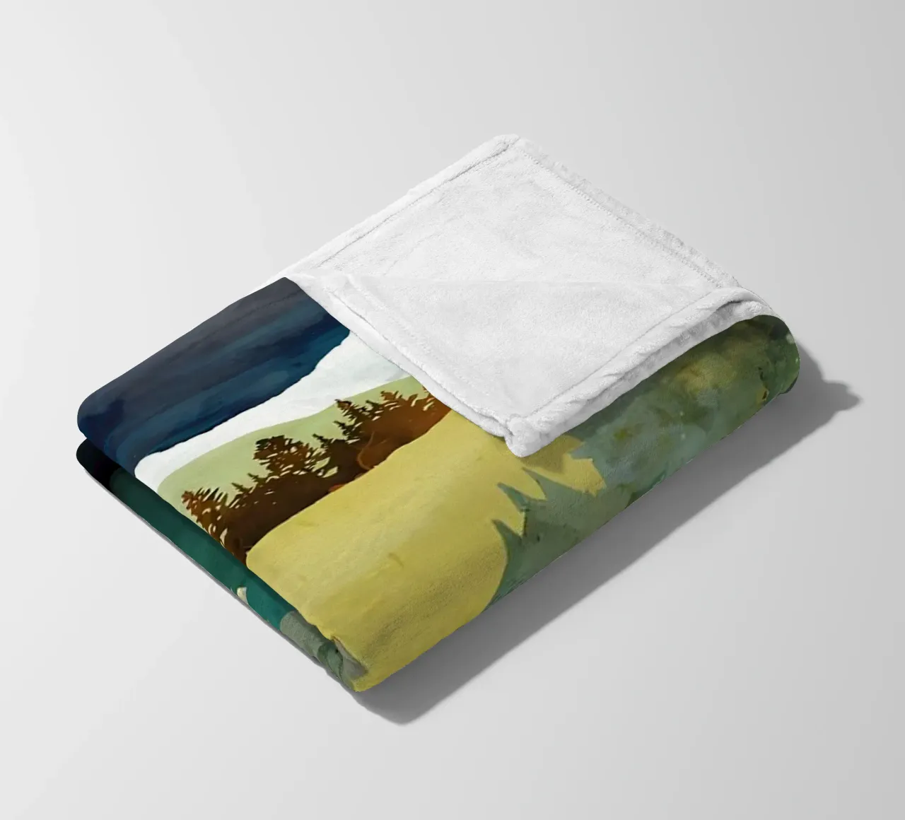 Paesaggio tranquillo coperta in pile da Albert S Jacob