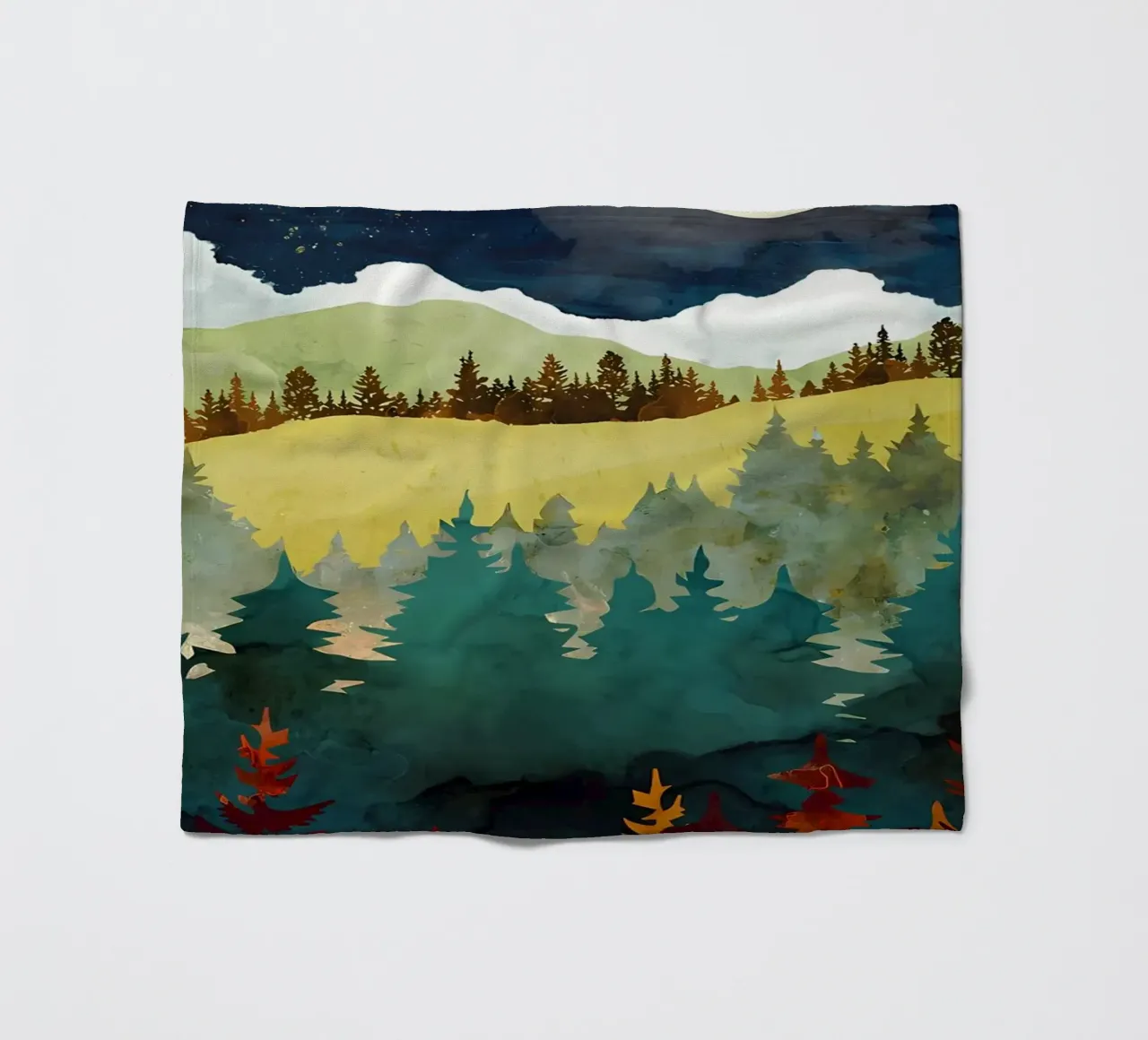 Paesaggio tranquillo coperta in pile da Albert S Jacob