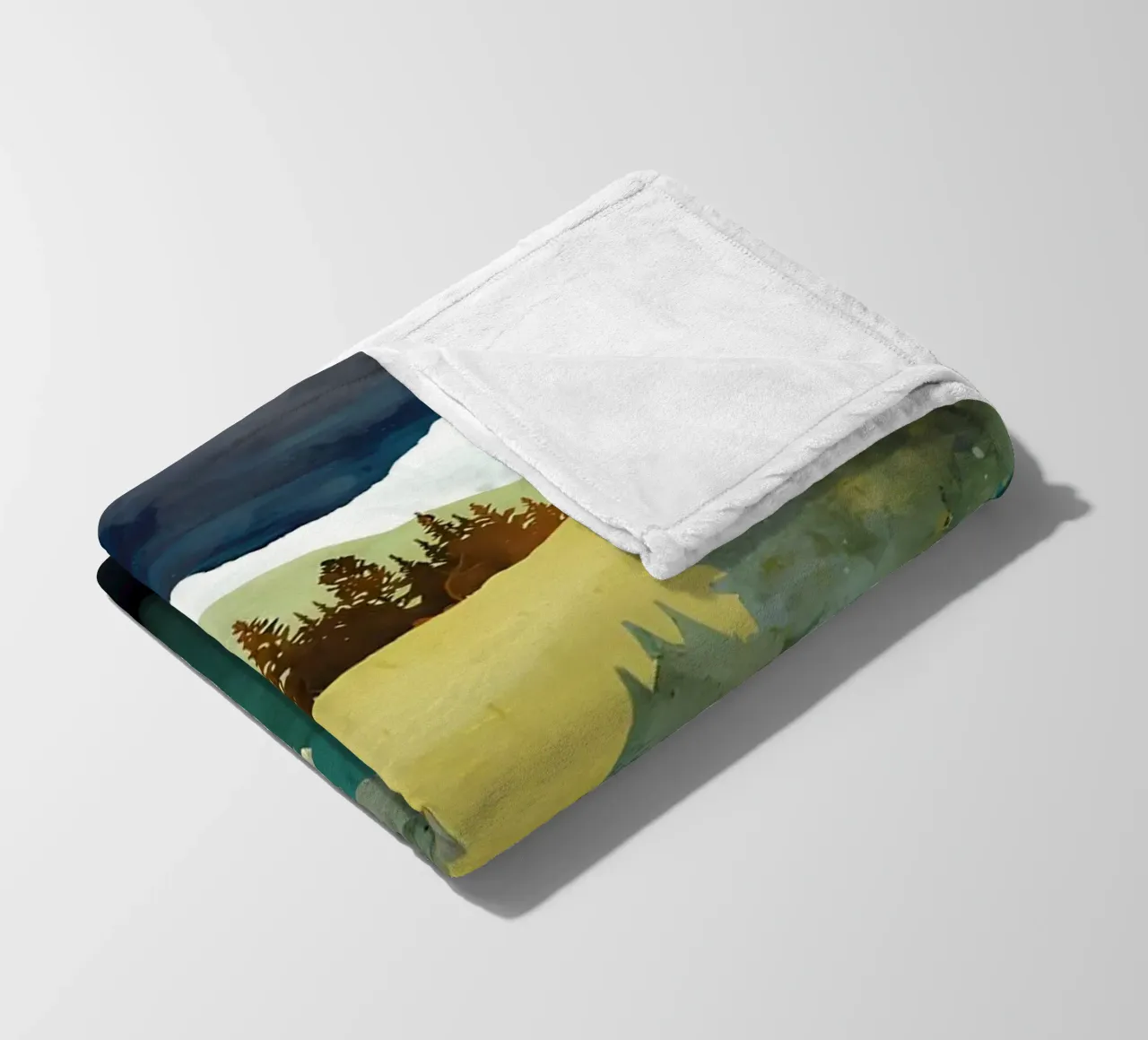 Paesaggio tranquillo coperta in pile da Albert S Jacob
