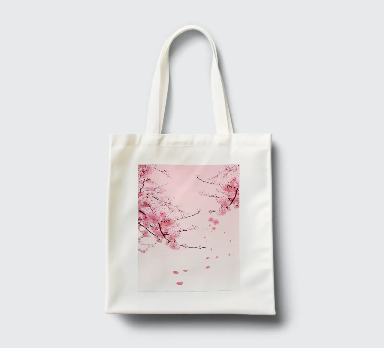 albero dei ciliegi in fiore borsa in juta da Rebecca Clark Wyrick