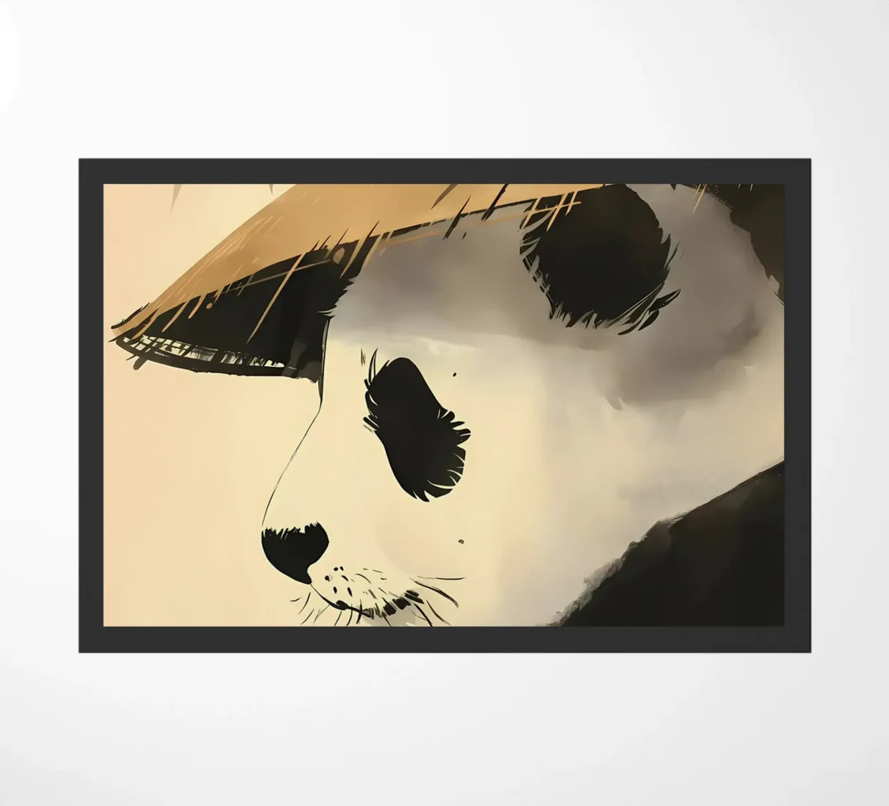 Zen Bamboo Panda Bear doormat by James M Coyle