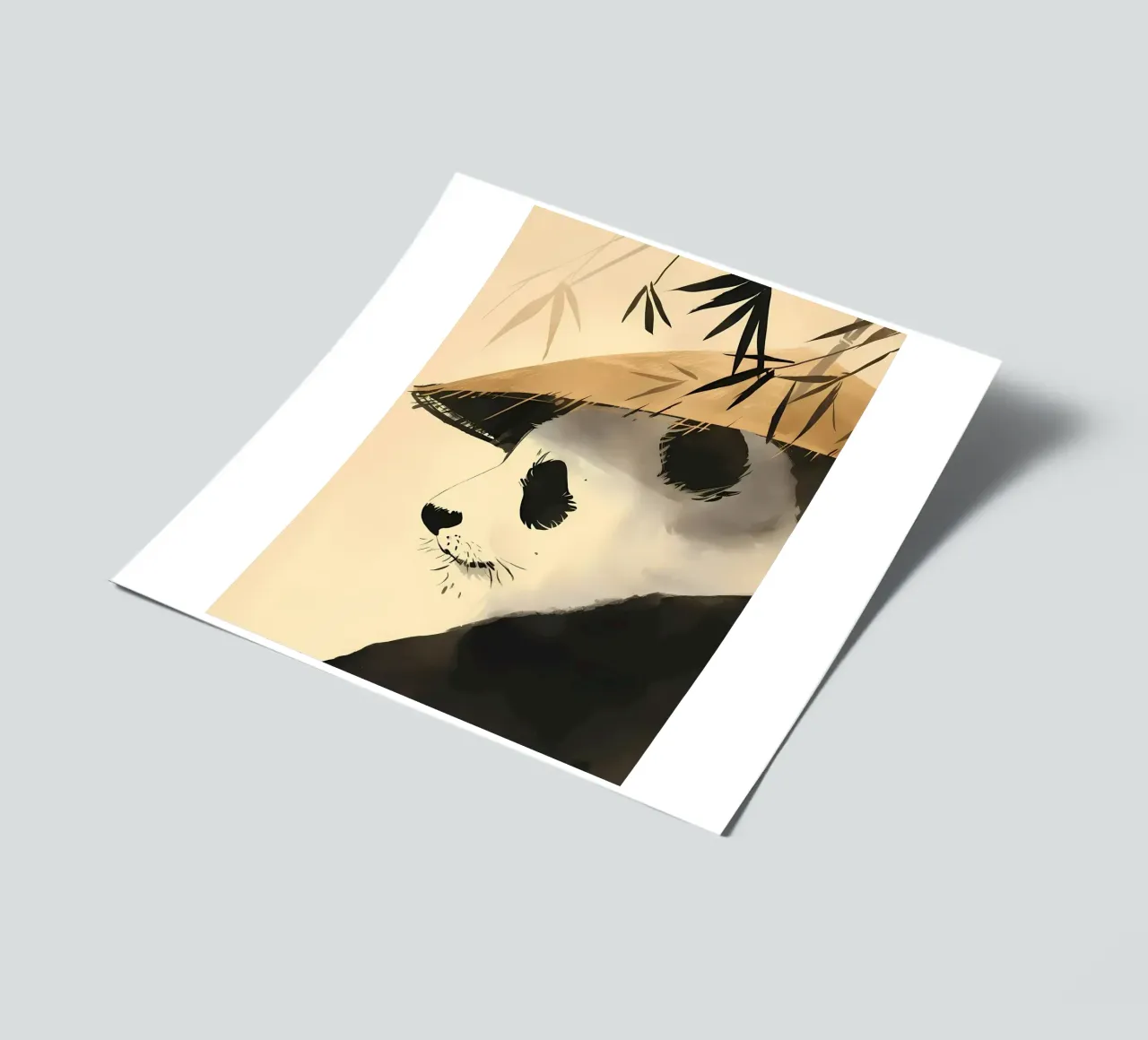 Zen Bamboo Panda Bear sticker sheet by James M Coyle